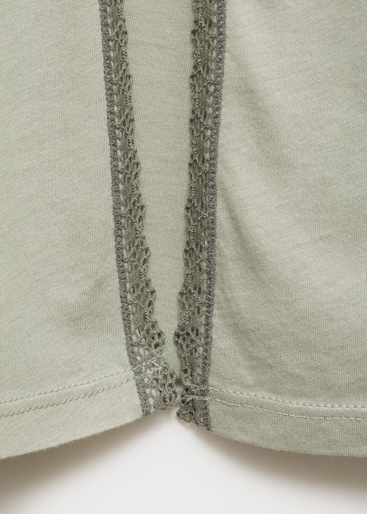 Βαμβακερή ρόμπα με τελειώματα σε αντίθεση - Λεπτομέρεια του προϊόντος 0