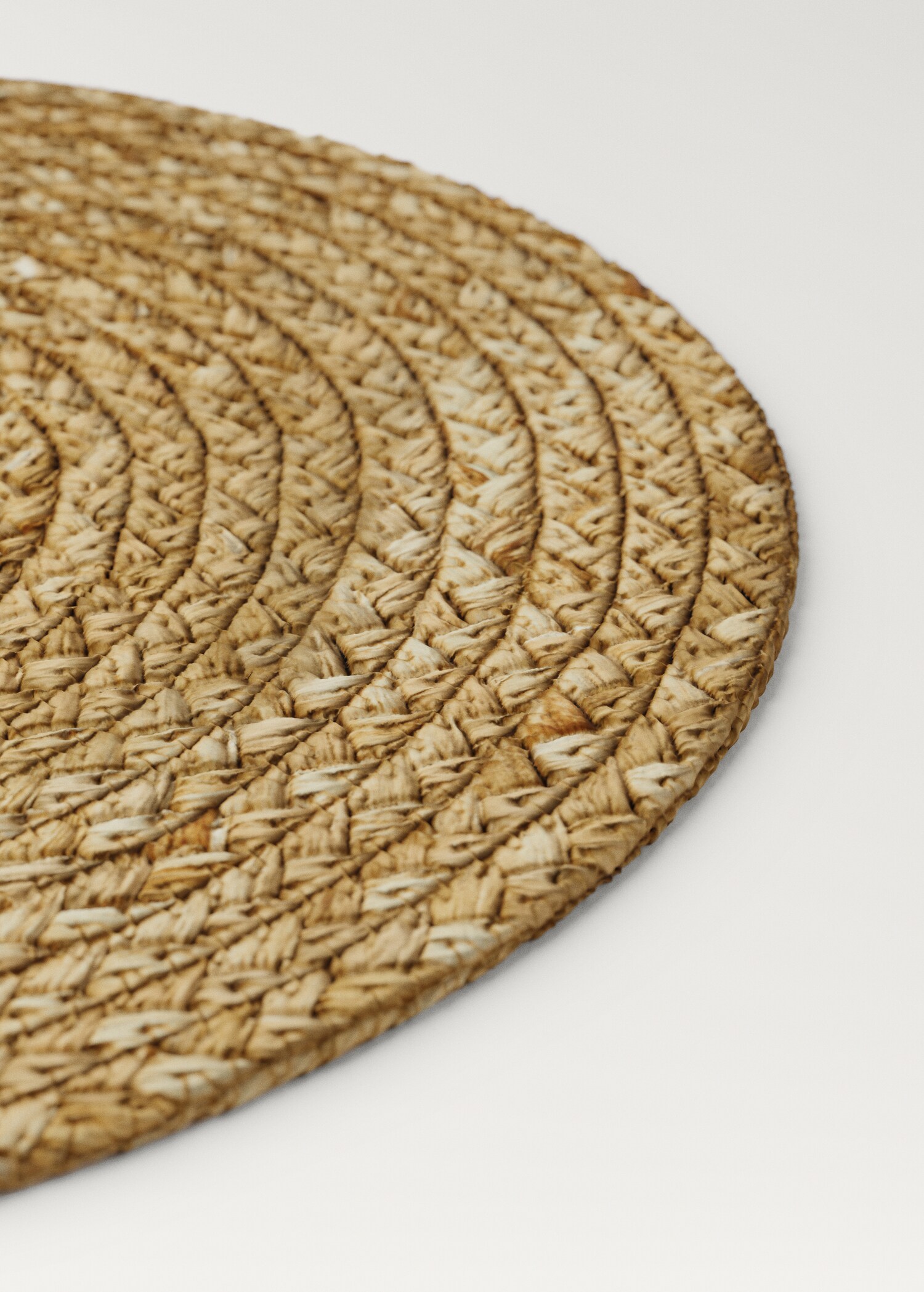 Natural fibre round tablecloth - Medium plane