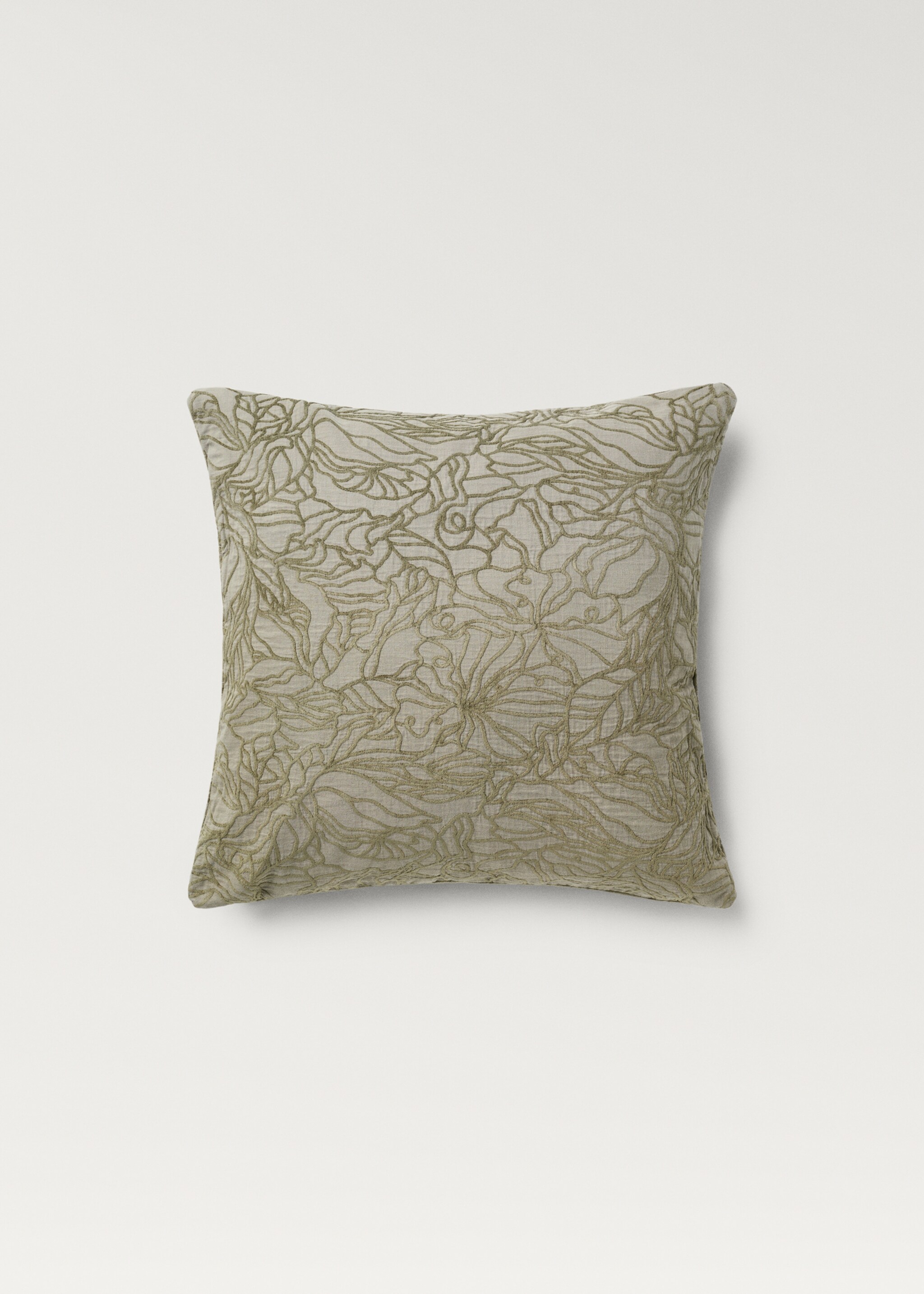 Jacquard fabric cushion cover 50x50 cm - Article without model, Forest Green. Ref: 87062948-00.