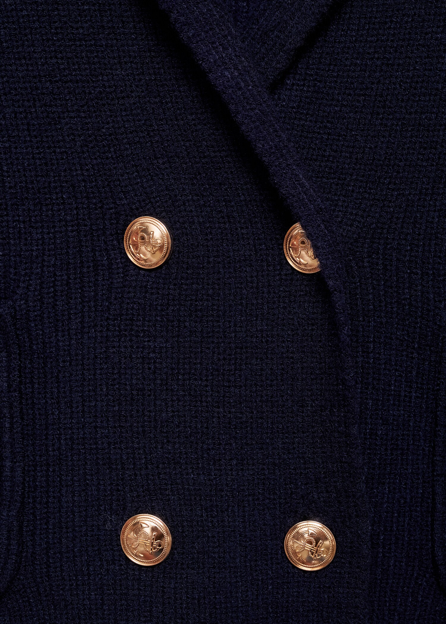 Double-breasted knitted jacket - Details of the article 8