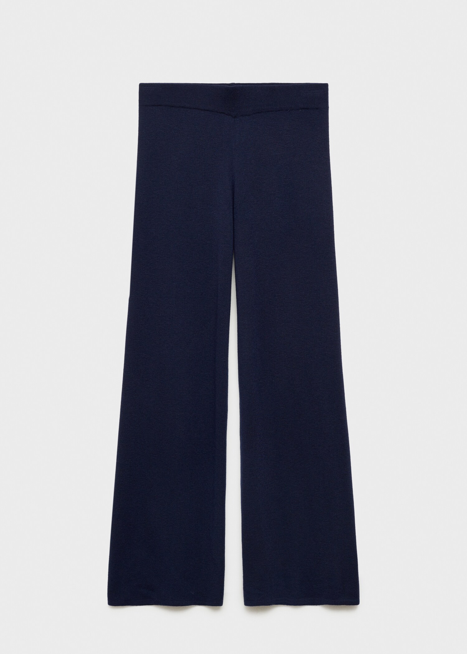 Straight knitted trousers - Article without model