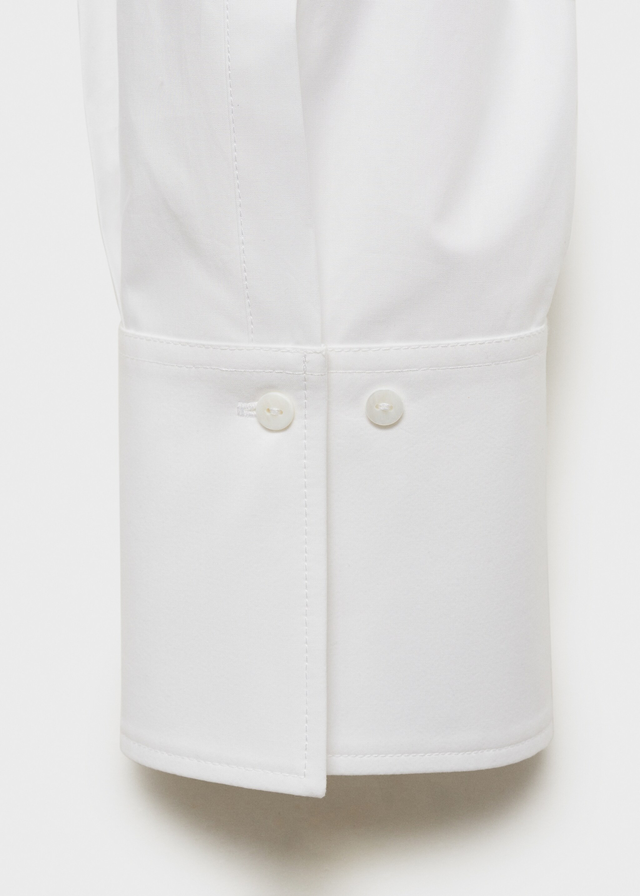 Chemise coton oversize - Détail de l'article 0, Blanc cassé. Ref: 87063274-00.