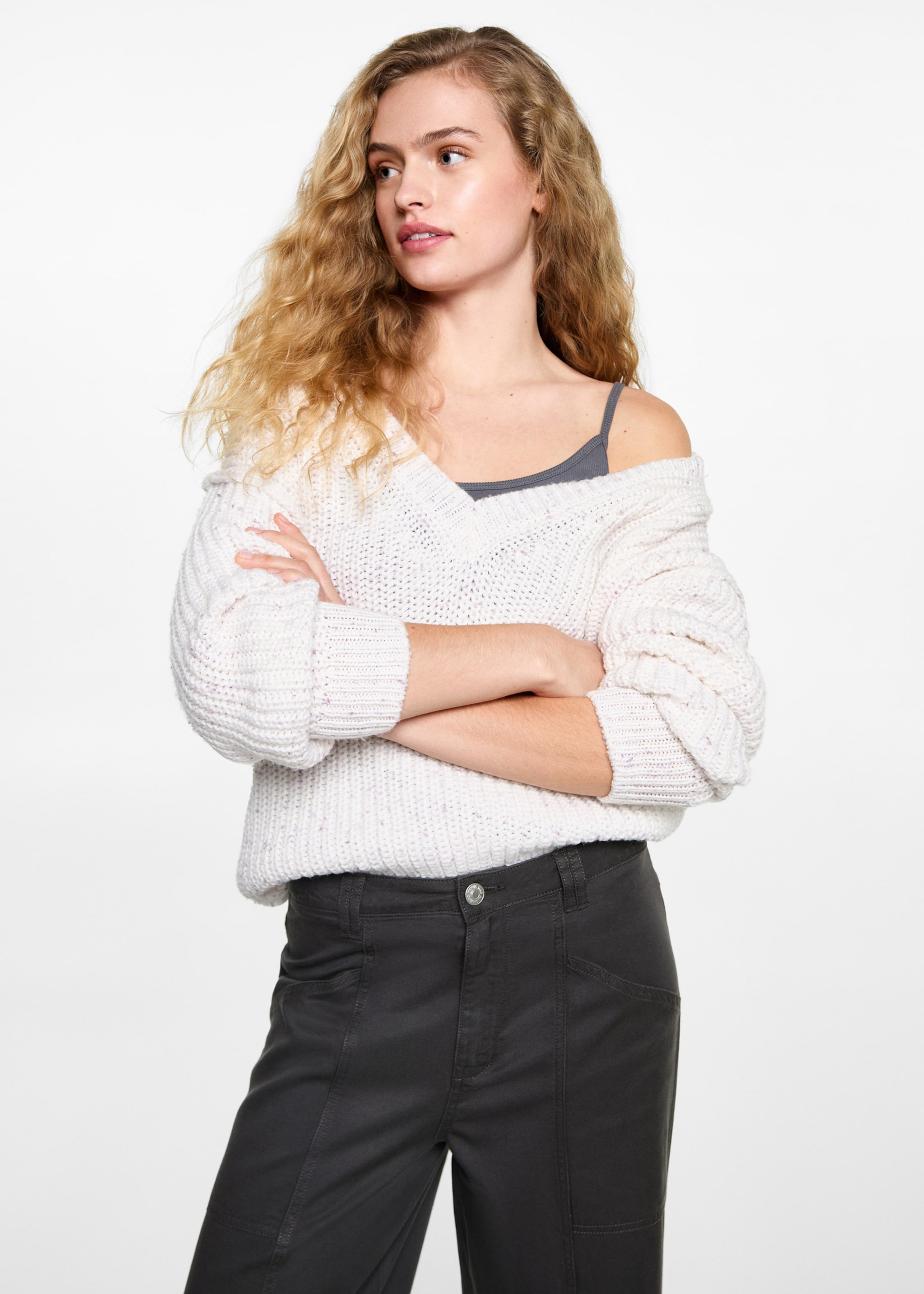 Straight trousers - Medium plane, Charcoal. Ref: 87063276-00.