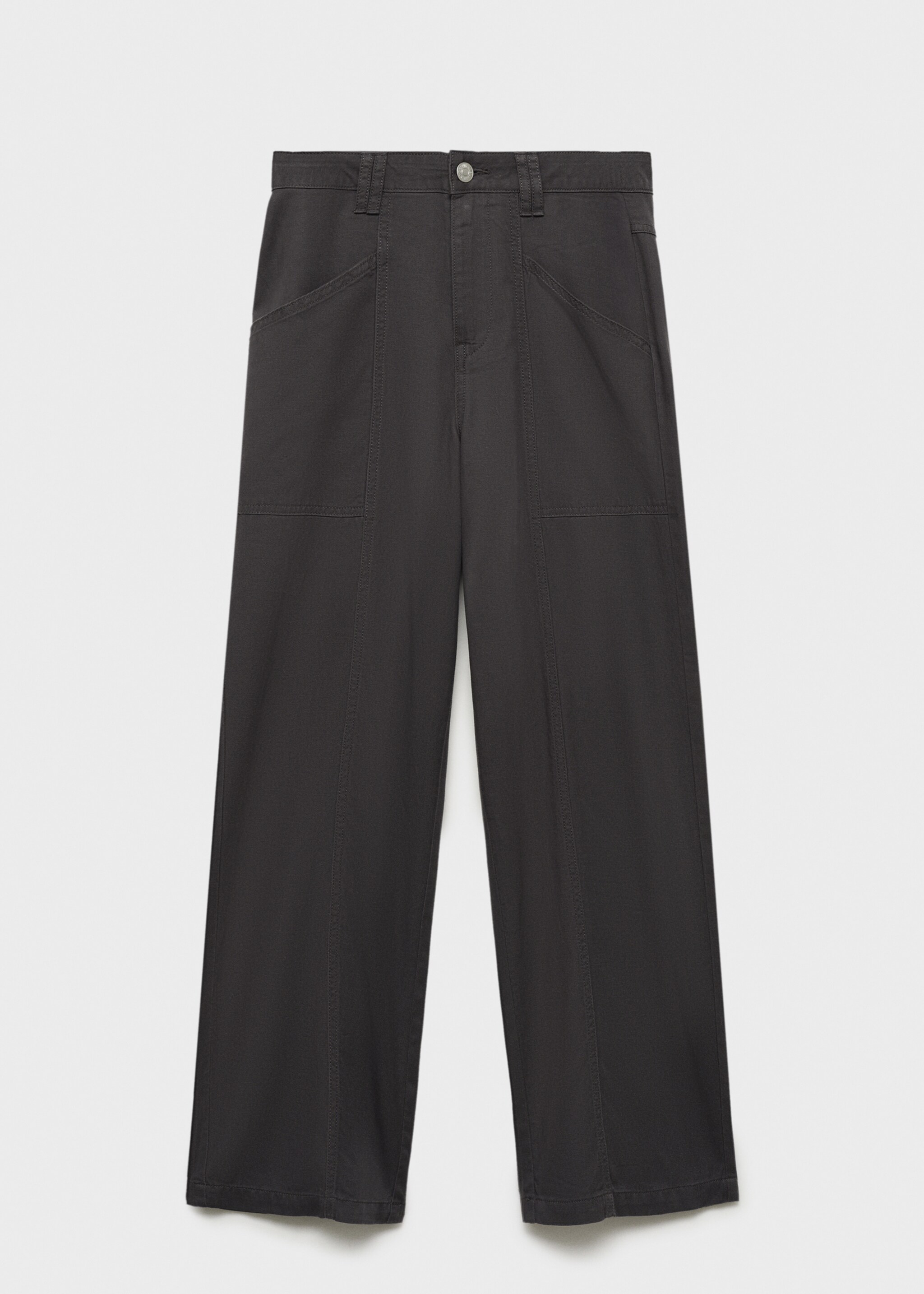 Straight trousers - Article without model, Charcoal. Ref: 87063276-00.