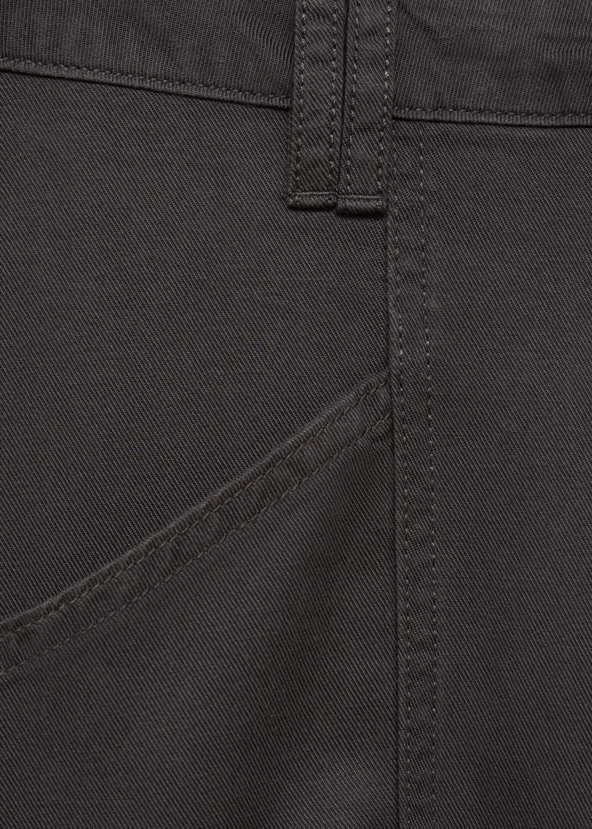 Straight trousers - Details of the article 0, Charcoal. Ref: 87063276-00.