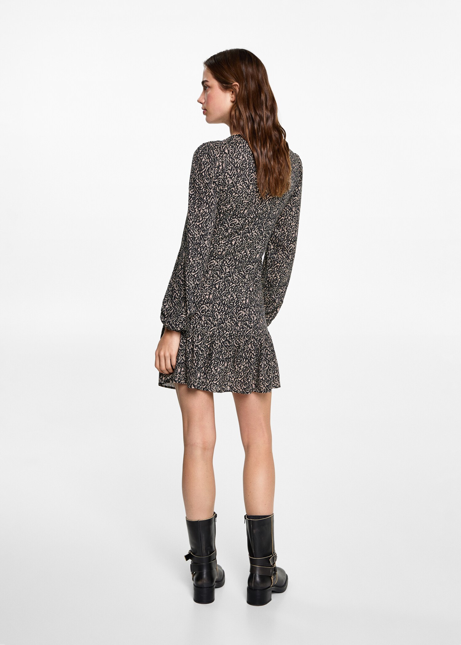 Printed ruched dress - Reverse of the article