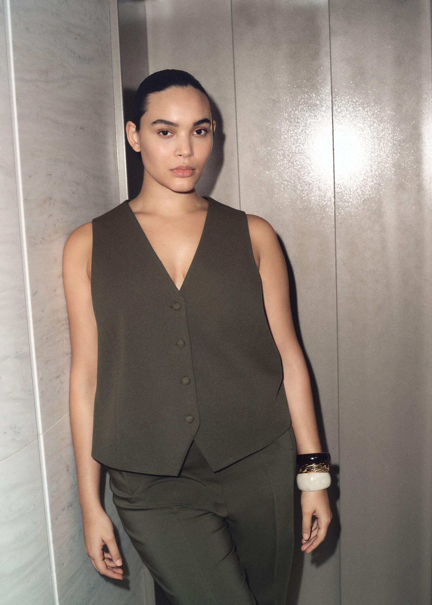 Γιλέκο κοστουμιού κουμπιά - Λεπτομέρεια του προϊόντος 9