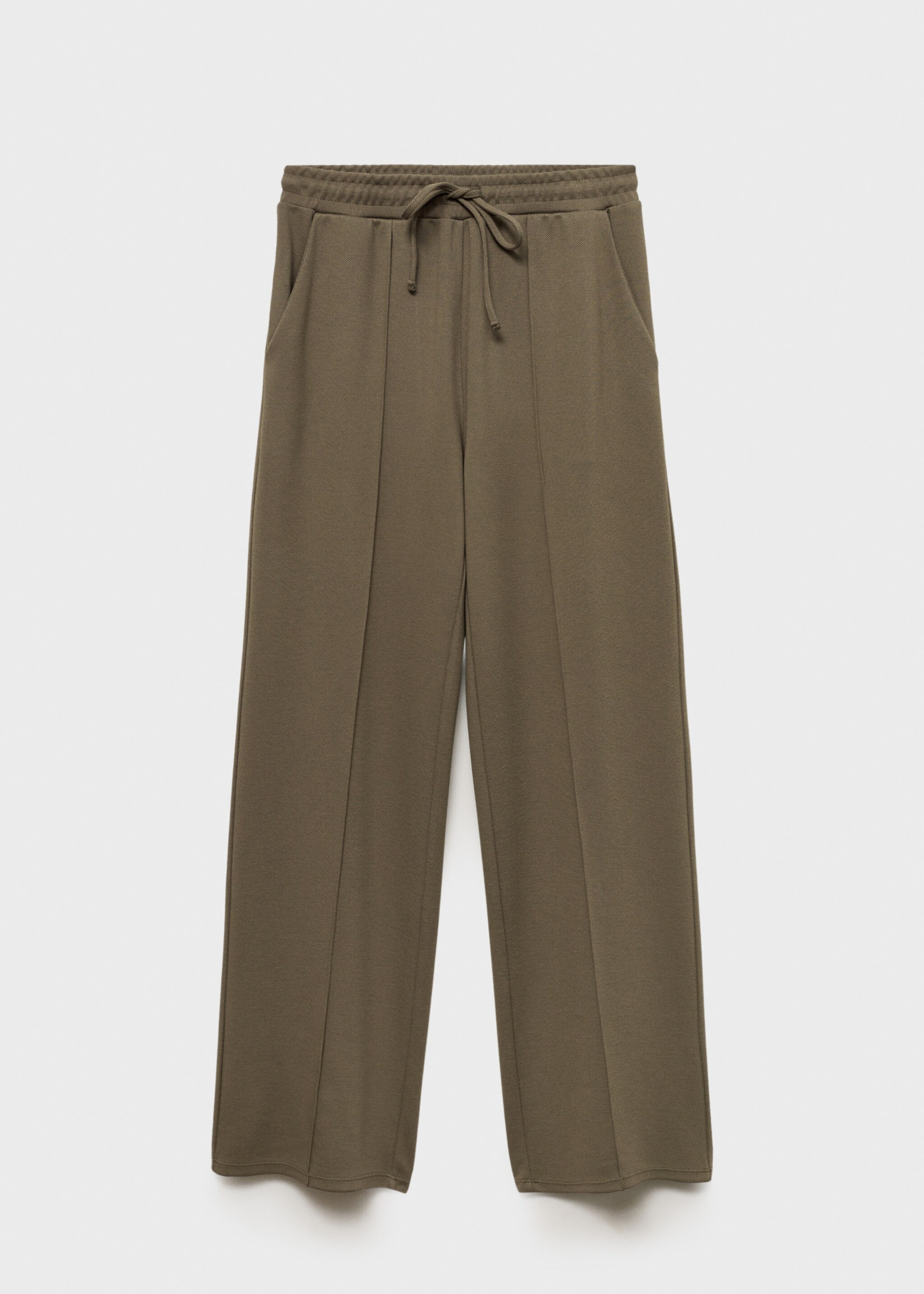 Wide leg jogger trousers - Article without model, Khaki. Ref: 87063280-00.