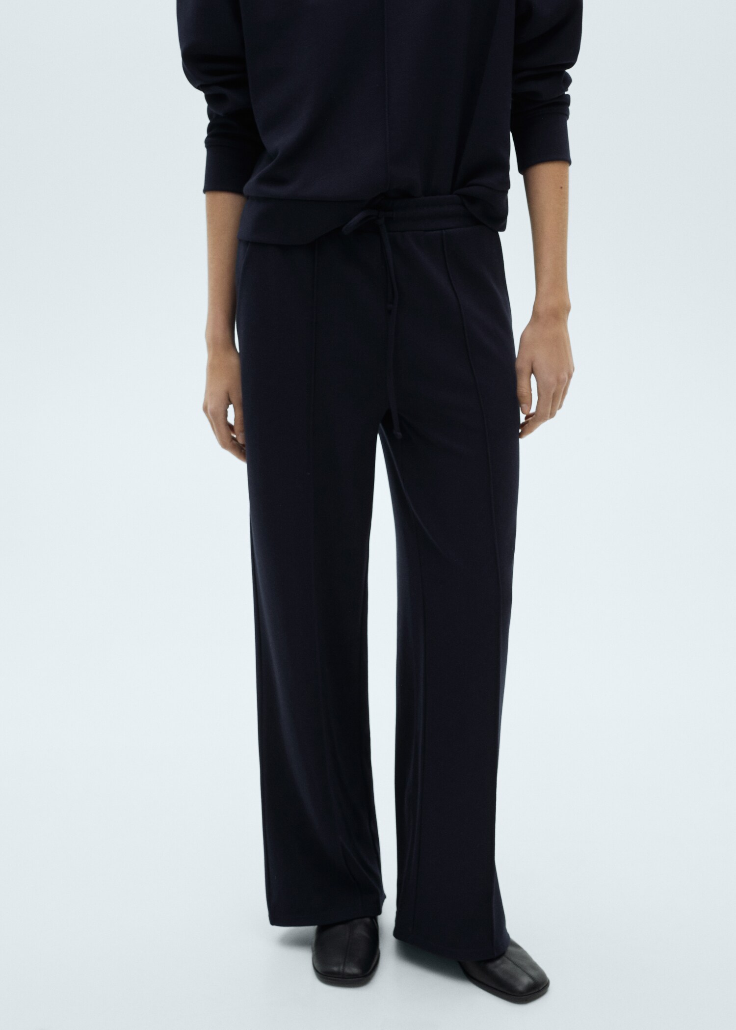 Wide leg jogger trousers - Medium plane