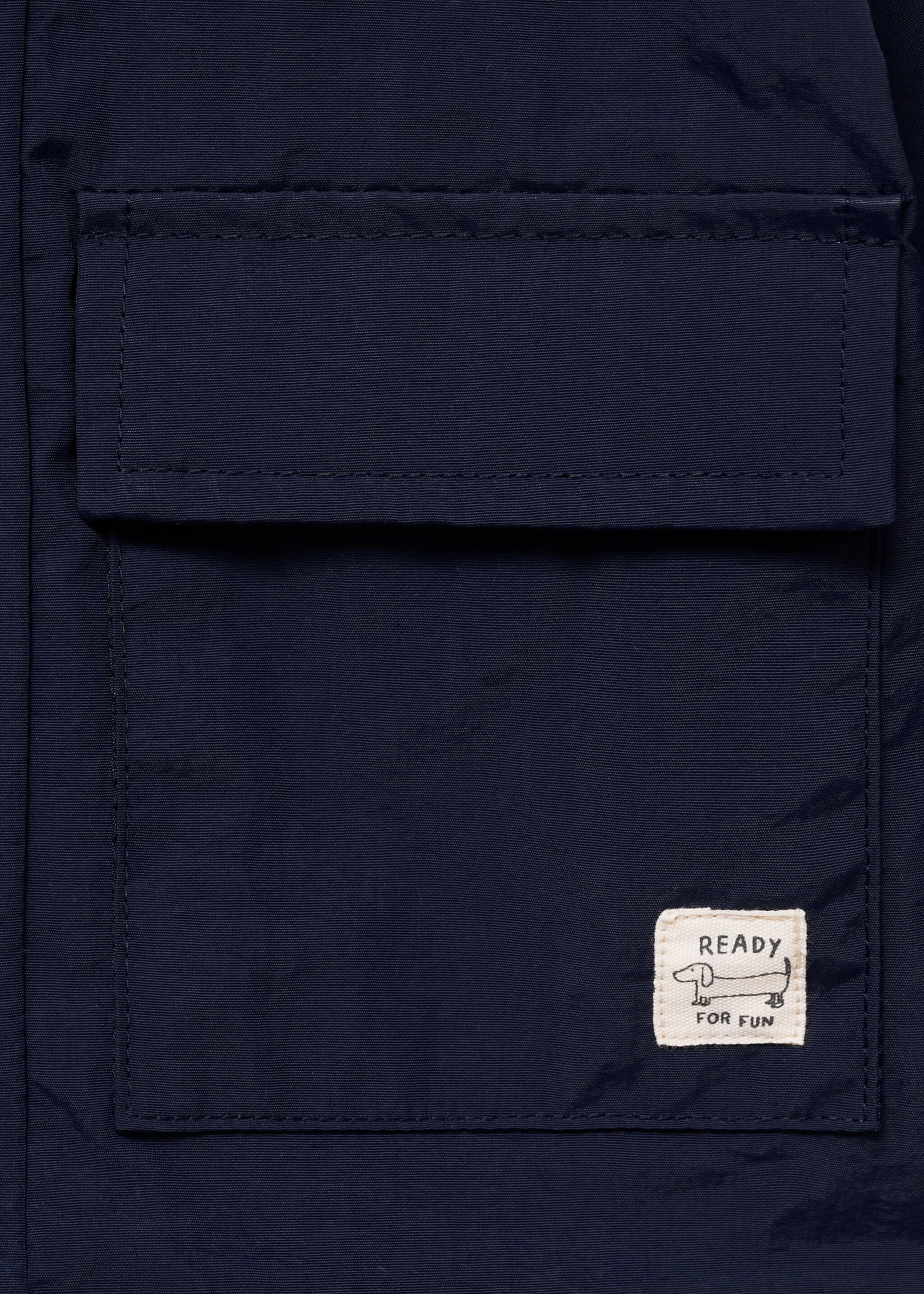 Quilted hooded parka - Details of the article 0, Dark Navy. Ref: 87063281-00.