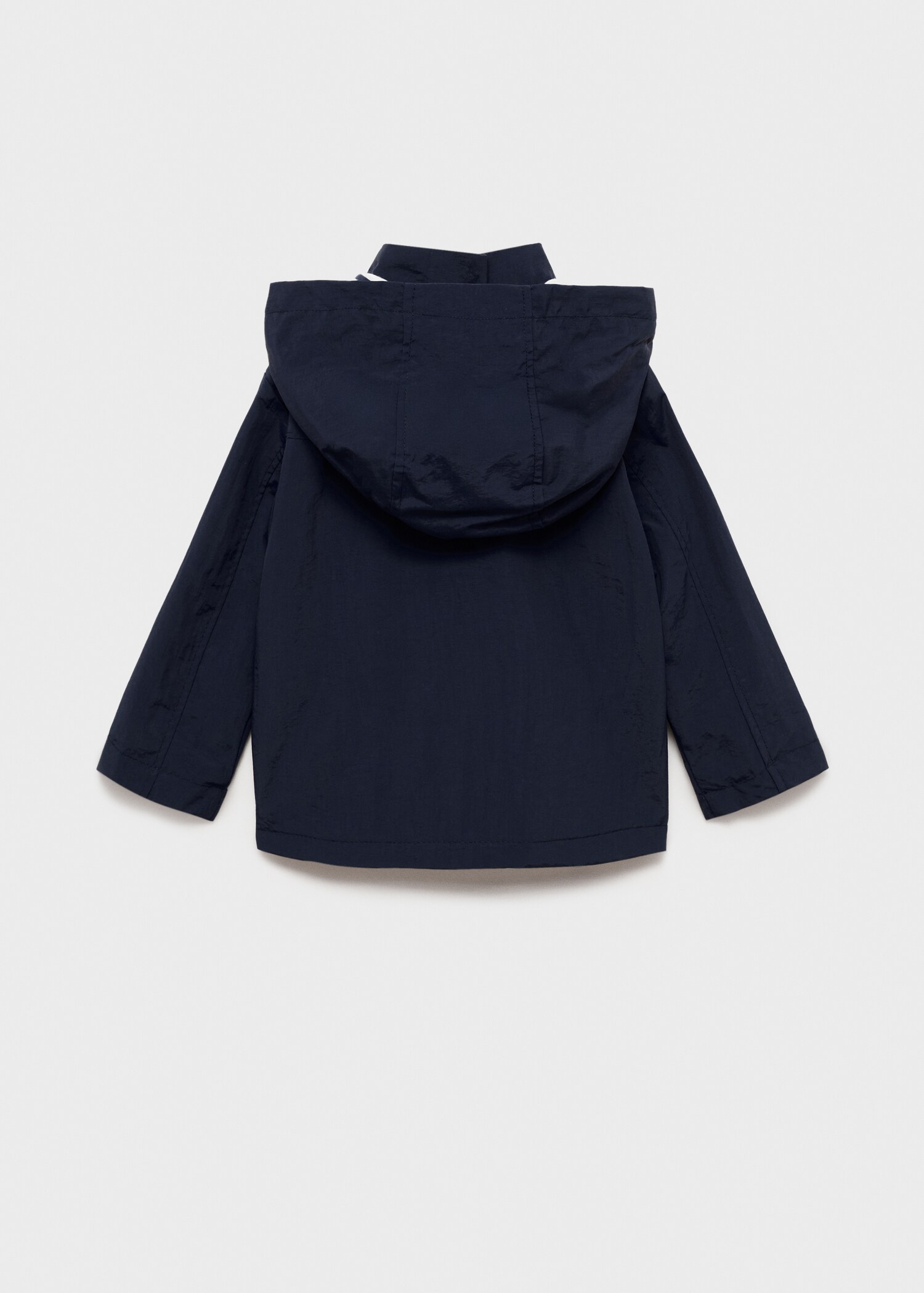 Quilted hooded parka - Reverse of the article