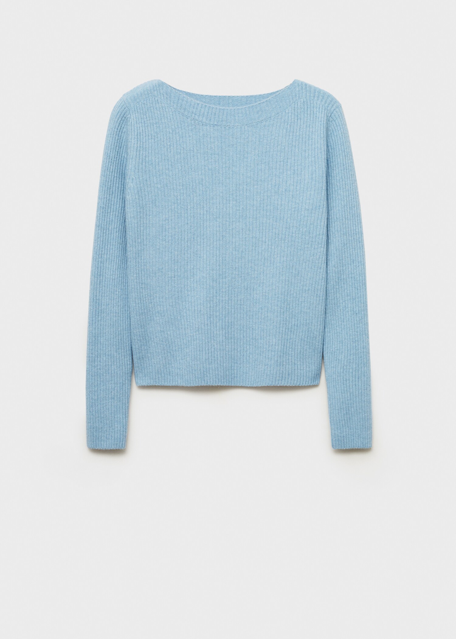 Pull-over côtelé col bateau - Article sans modèle