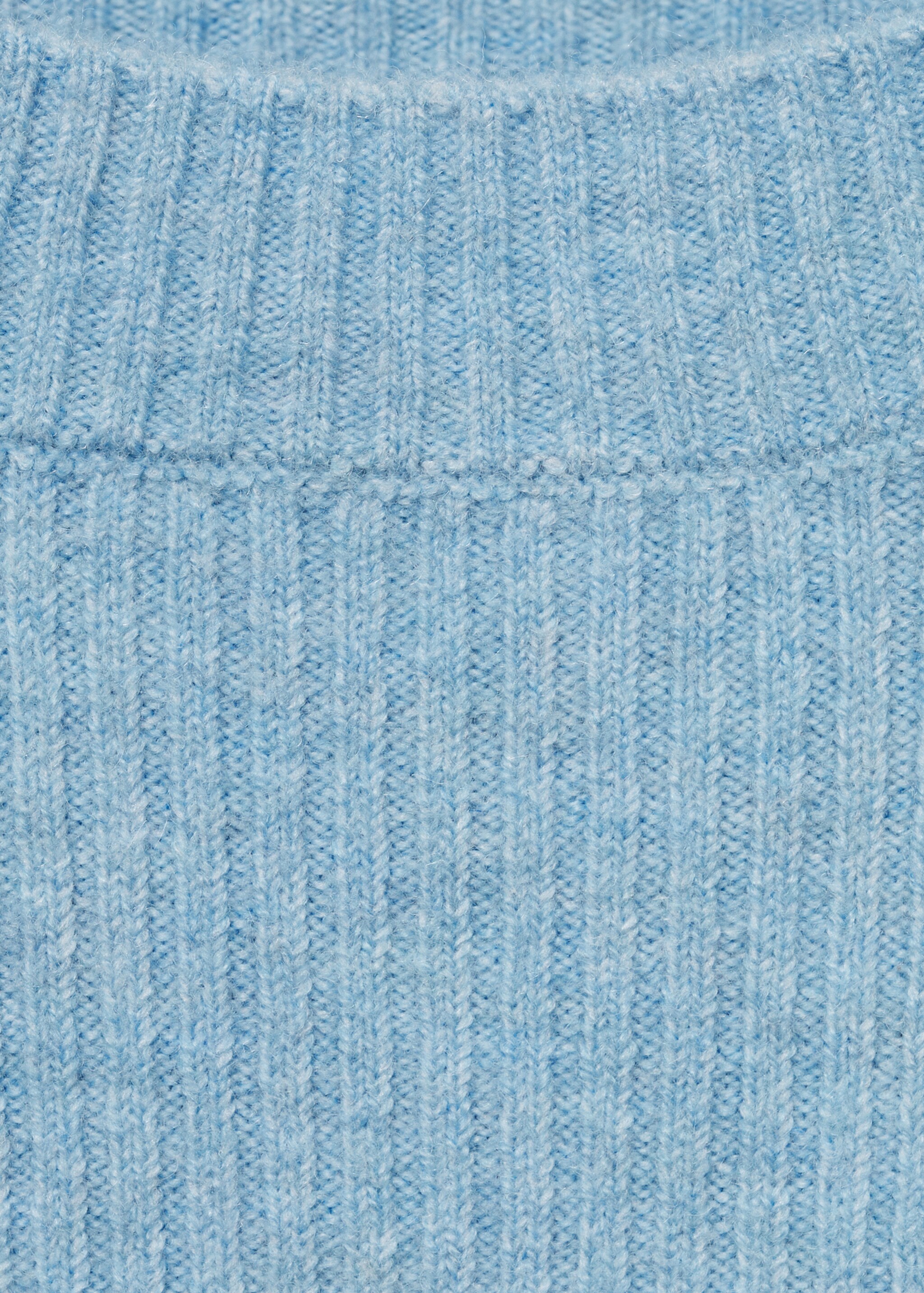 Pull-over côtelé col bateau - Détail de l'article 8, Bleu ciel. Ref: 87063286-00.