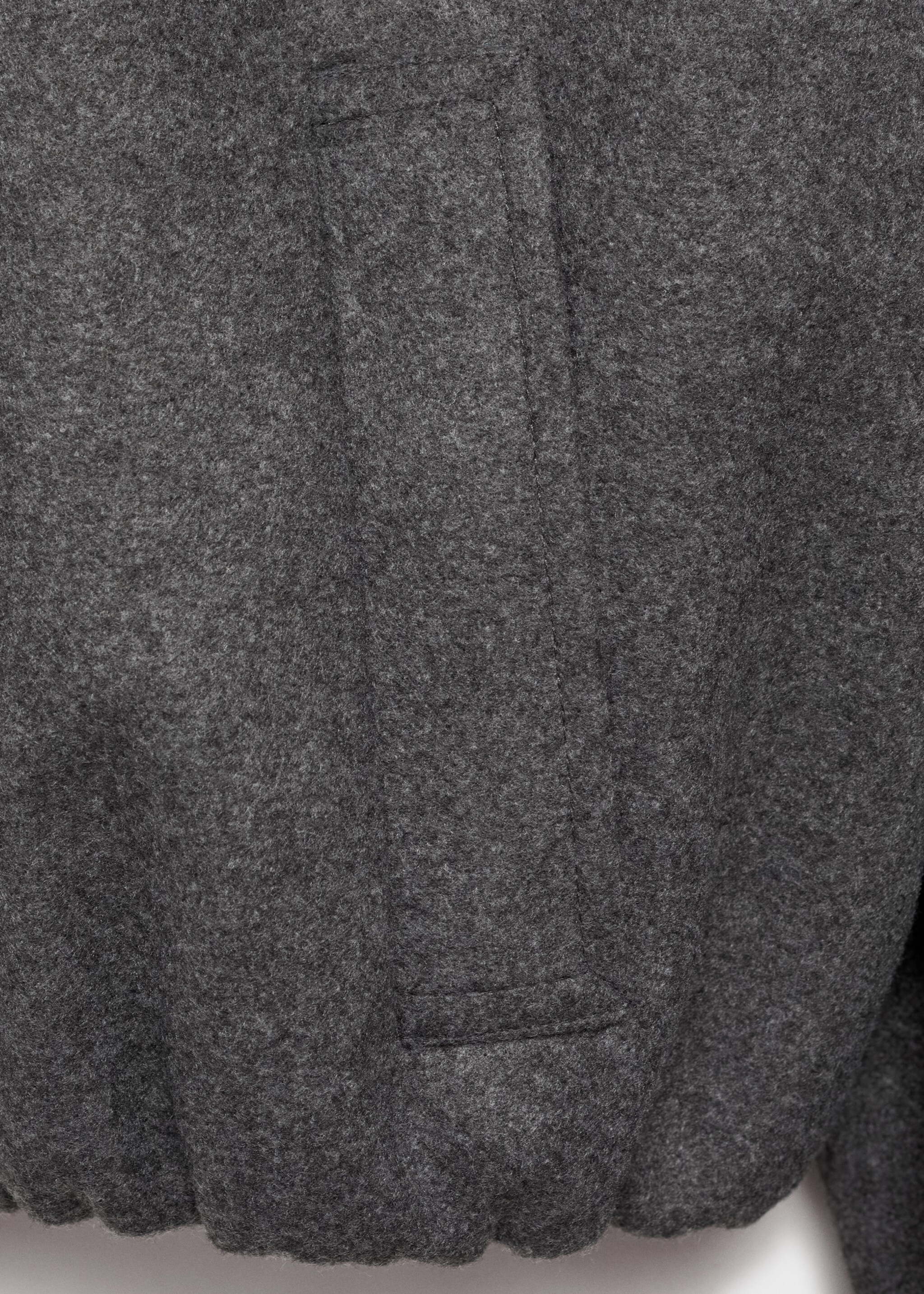 Gathered bomber jacket - Details of the article 0, Grey. Ref: 87063290-00.