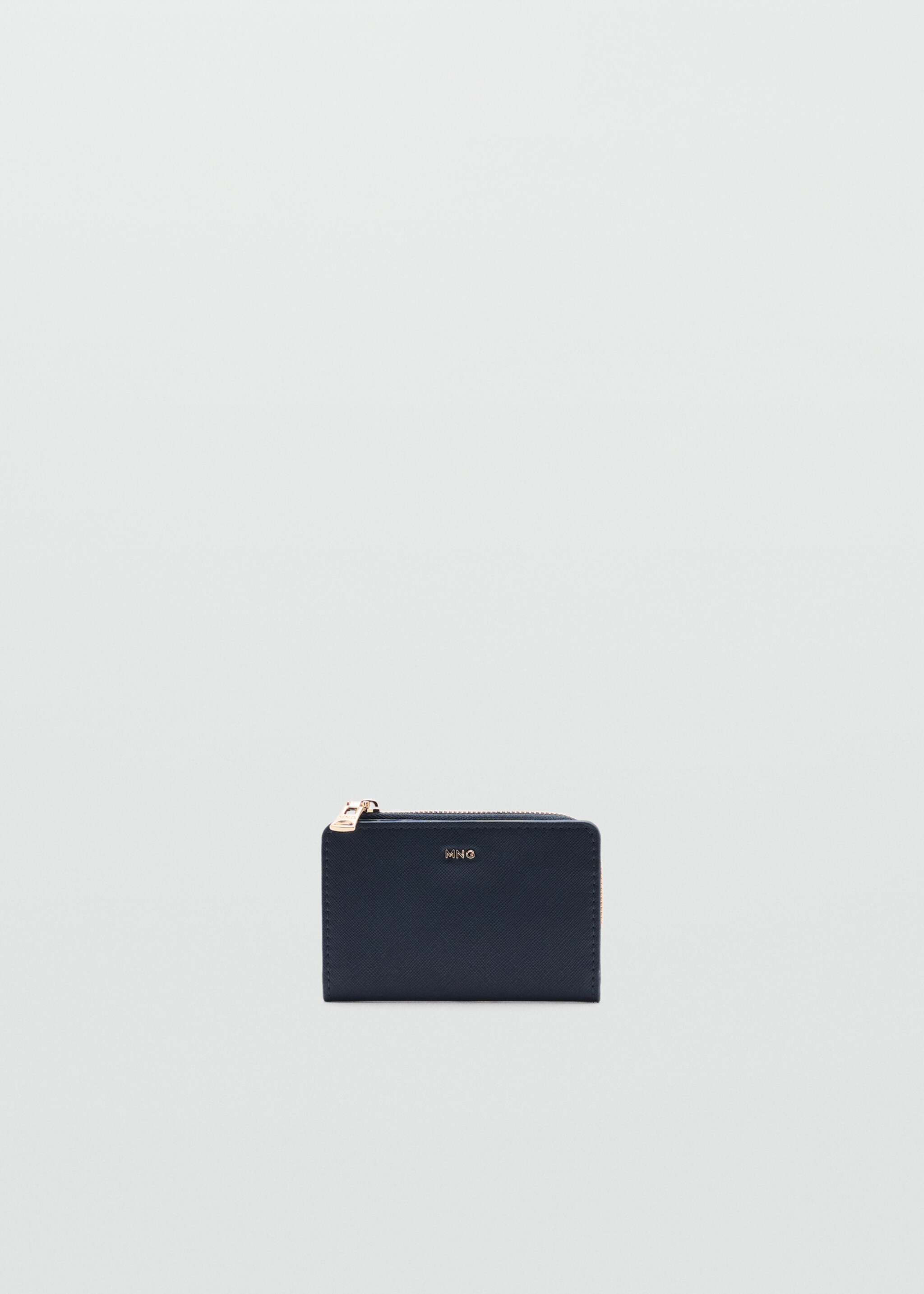 Bitlletera efecte saffiano plegada - Article sense model, Blau. Ref: 87063291-00.