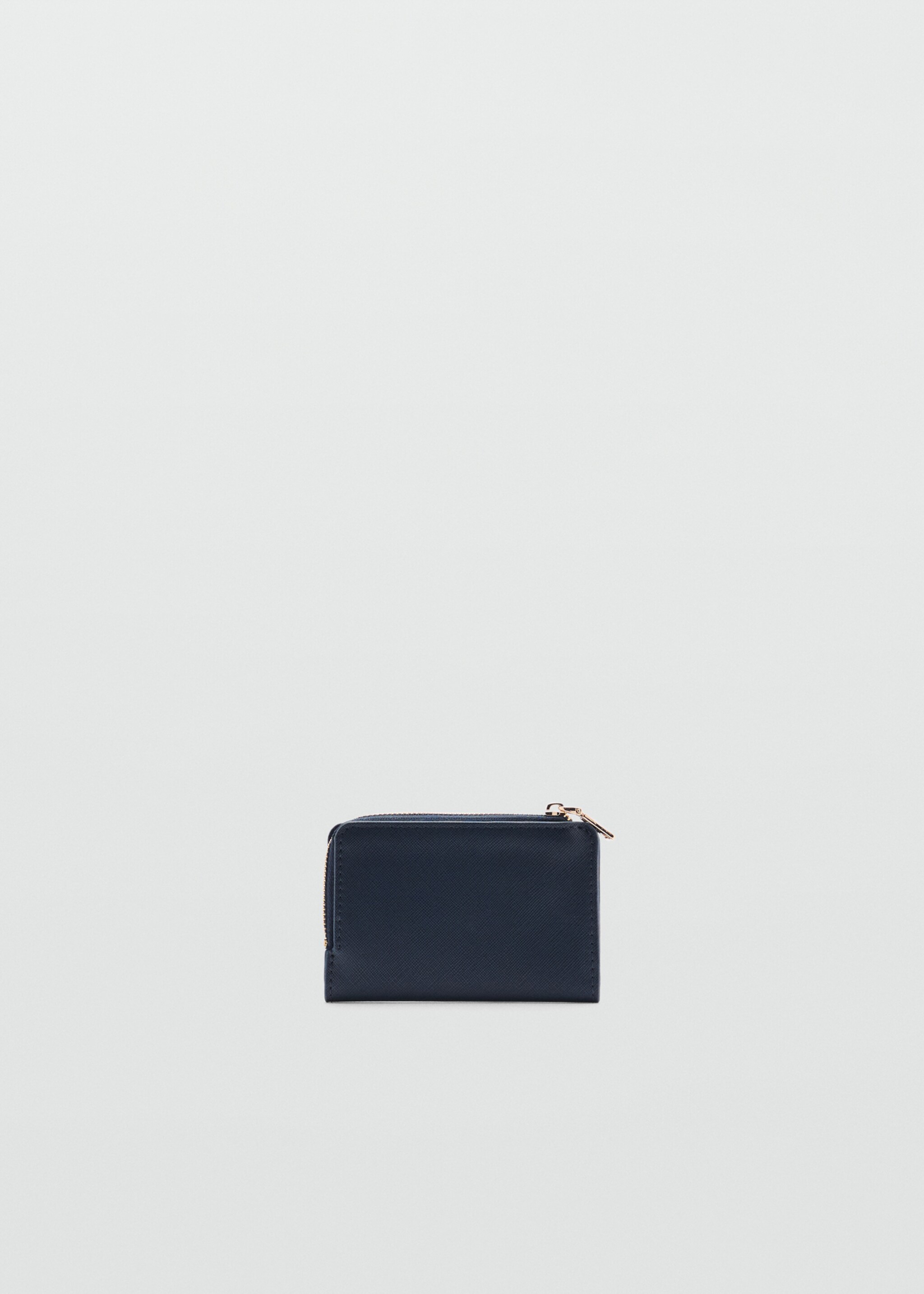 Bitlletera efecte saffiano plegada - Detall de l'article 3, Blau. Ref: 87063291-00.