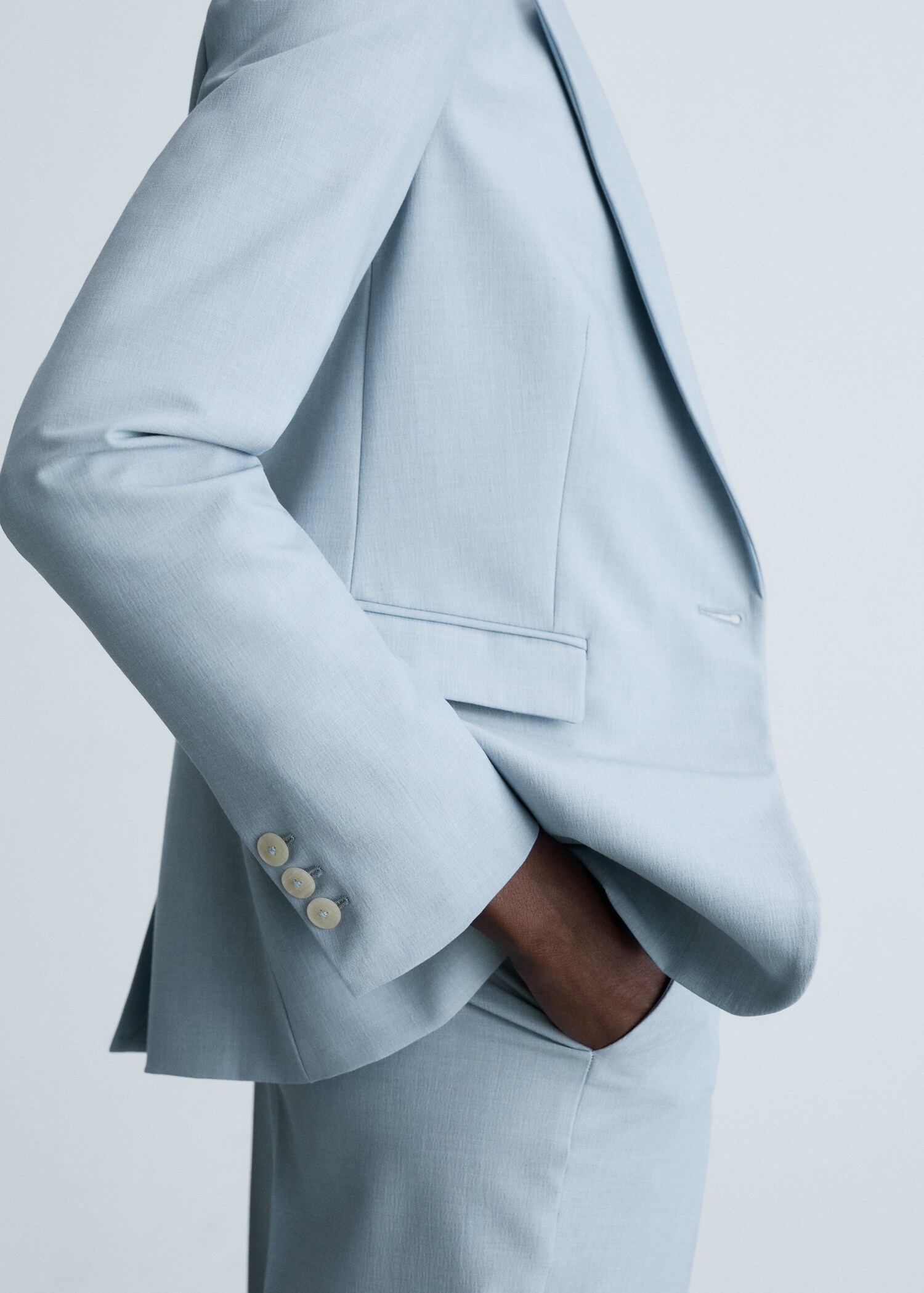 Fitted suit blazer - Details of the article 1