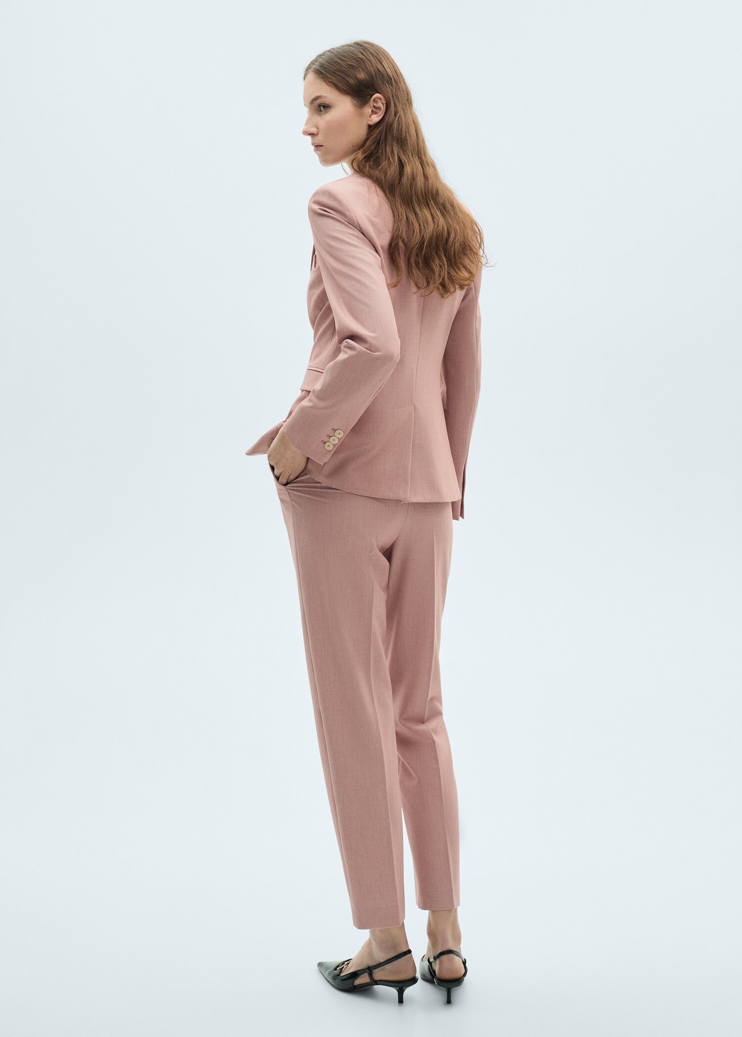 Fitted suit blazer - Reverse of the article