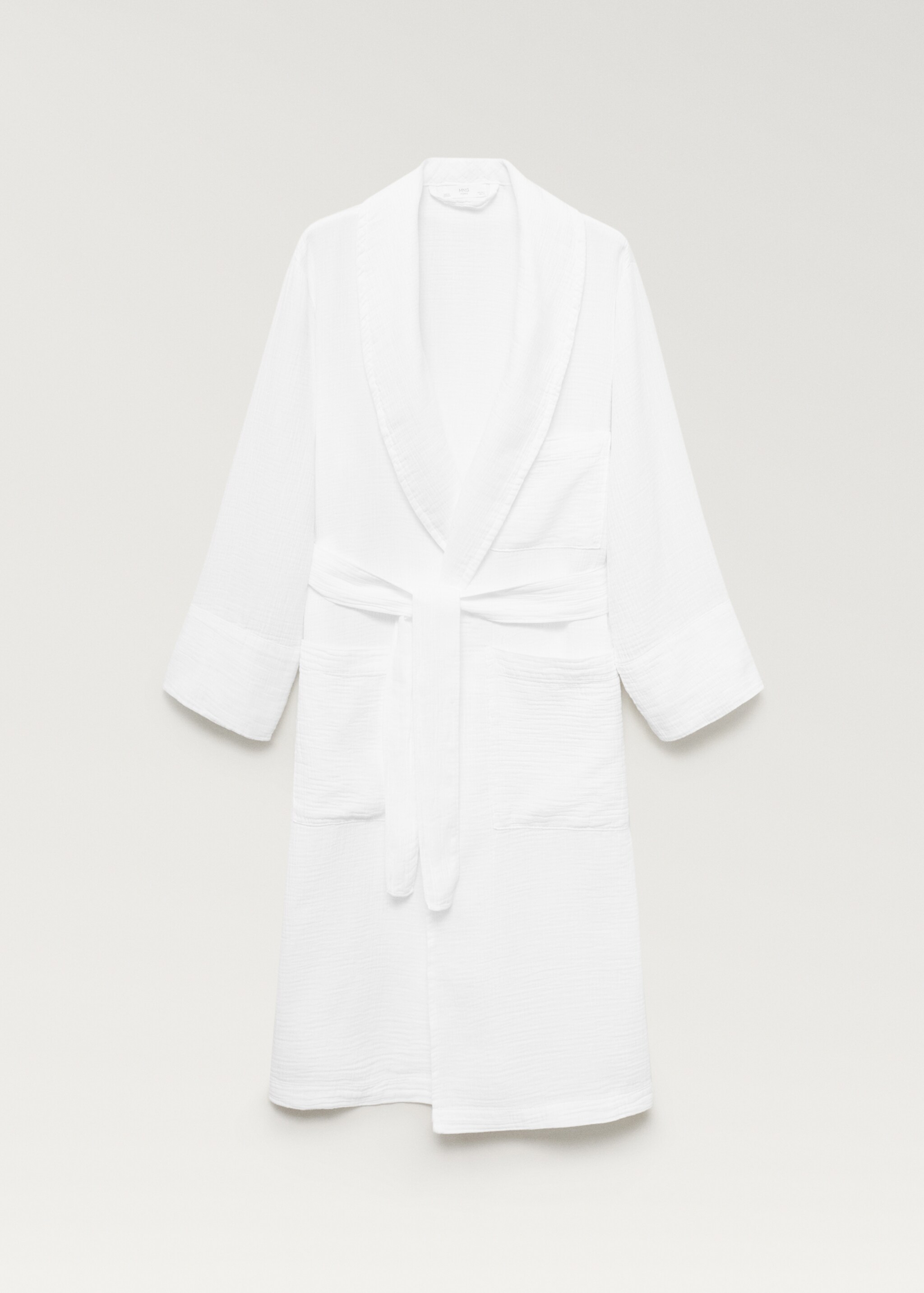Peignoir coton doux - Article sans modèle, Blanc. Ref: 87063295-00.