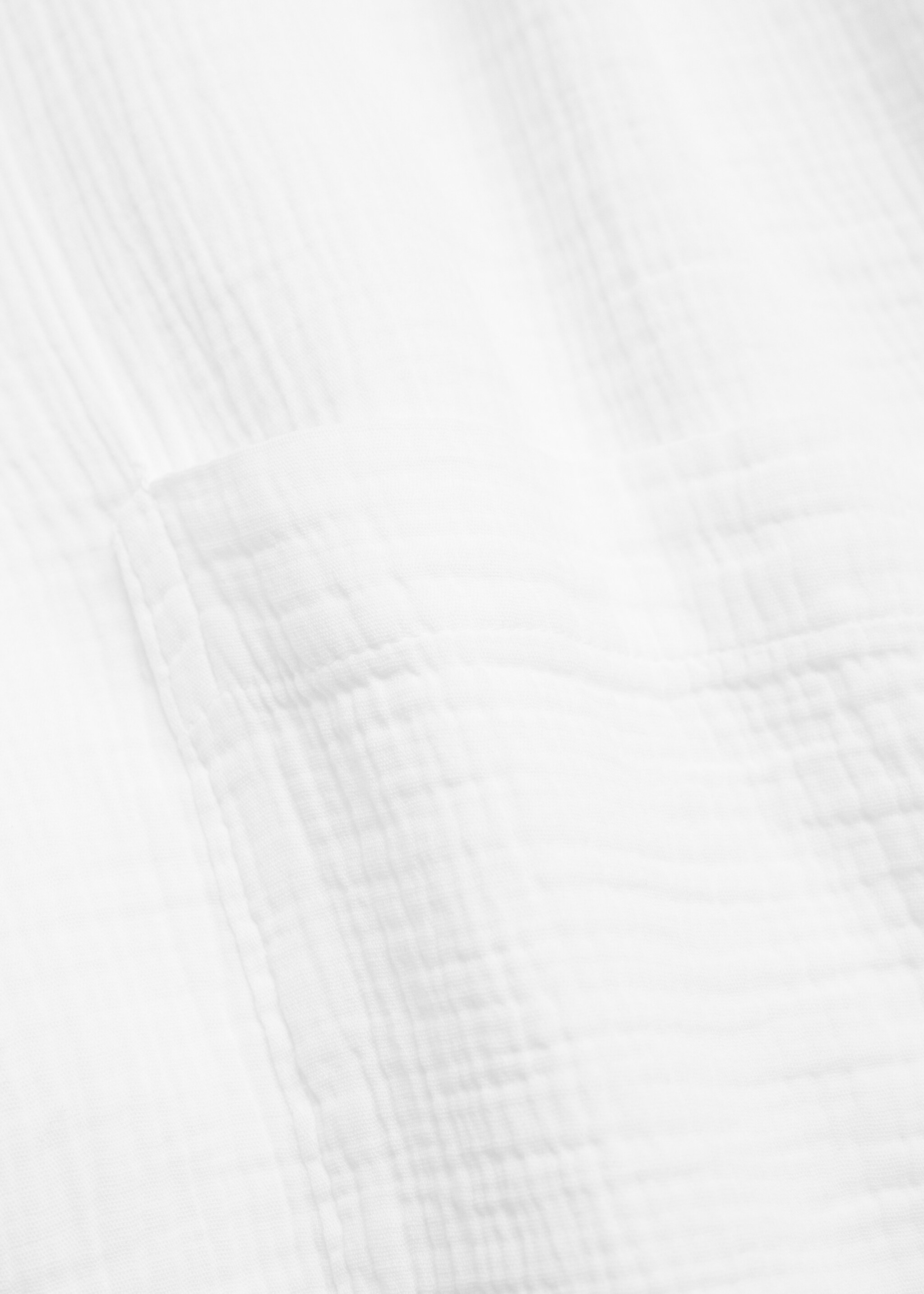 Peignoir coton doux - Détail de l'article 3, Blanc. Ref: 87063295-00.