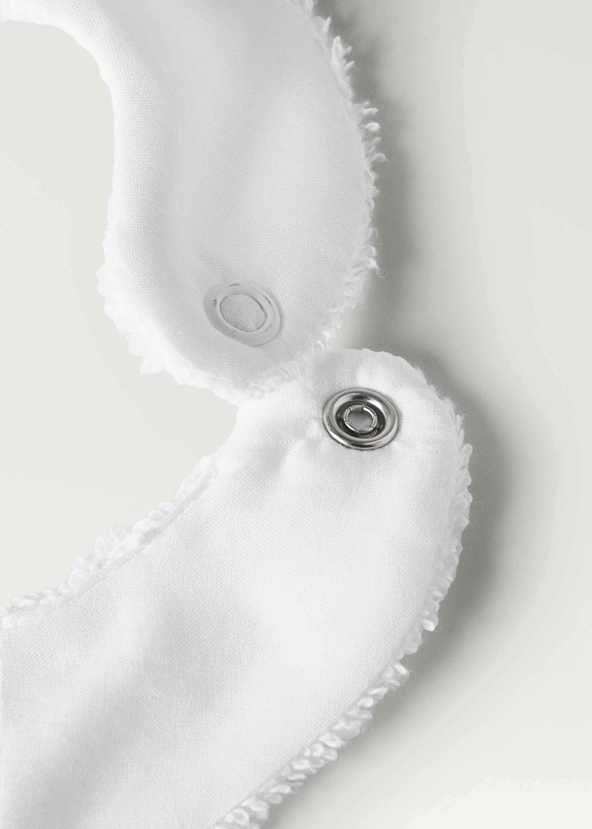 Badstoffen slab met geborduurde details - Detail van het artikel 2, Wit. Ref: 87063305-00.