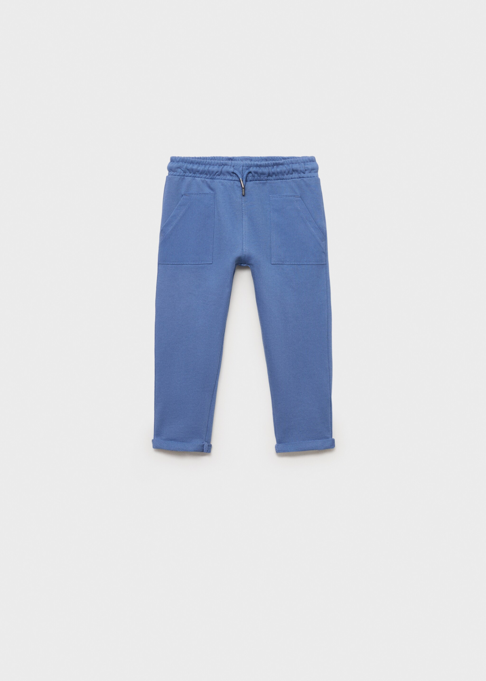 Cotton jogger-style trousers - Article without model, Blue. Ref: 87063635-00.