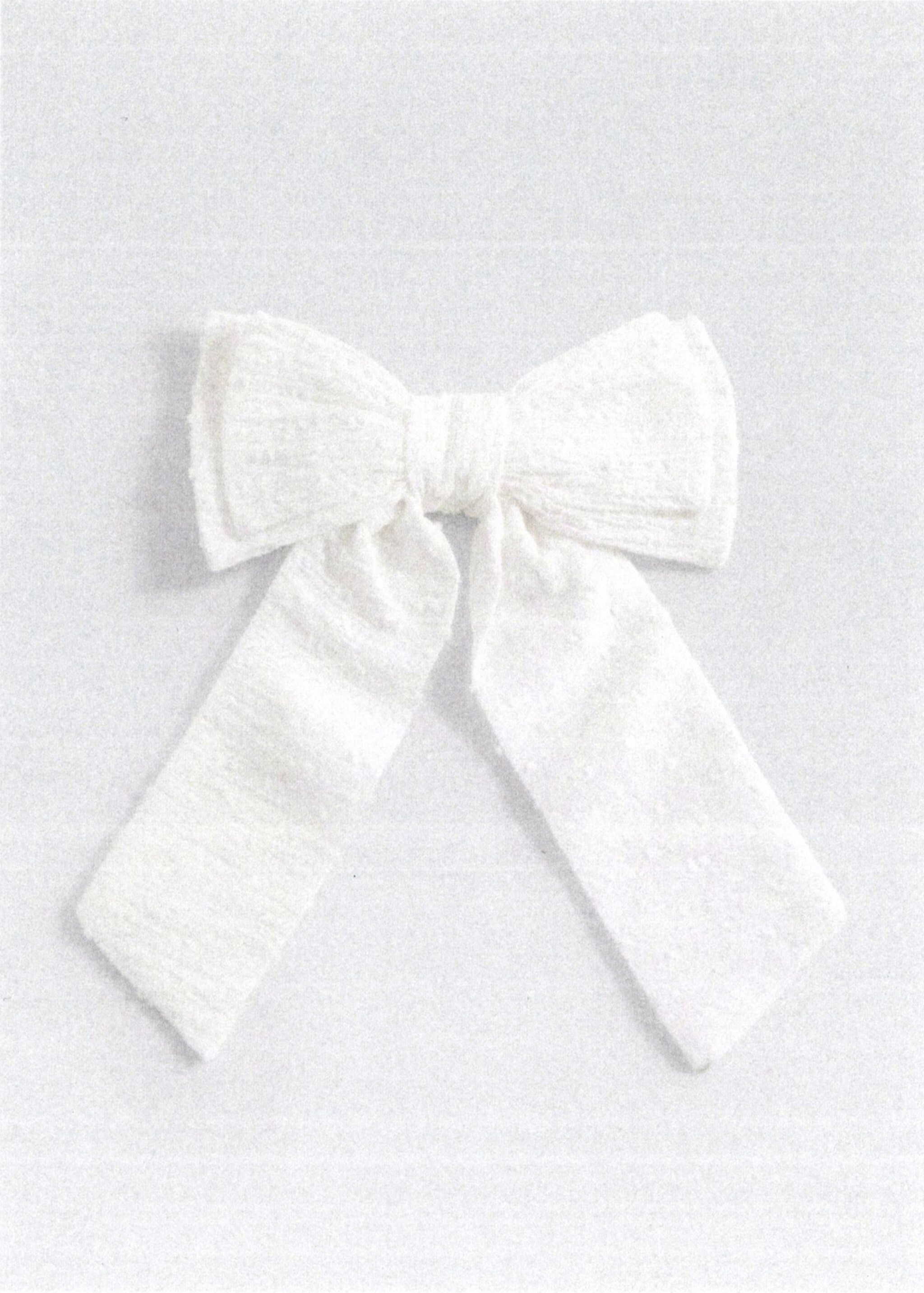 Plumeti bow barrette - Details of the article 5, White. Ref: 87063639-00.