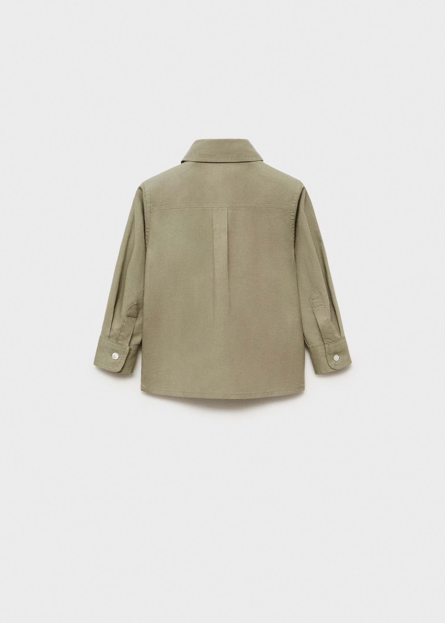 Polo style cotton shirt - Reverse of the article