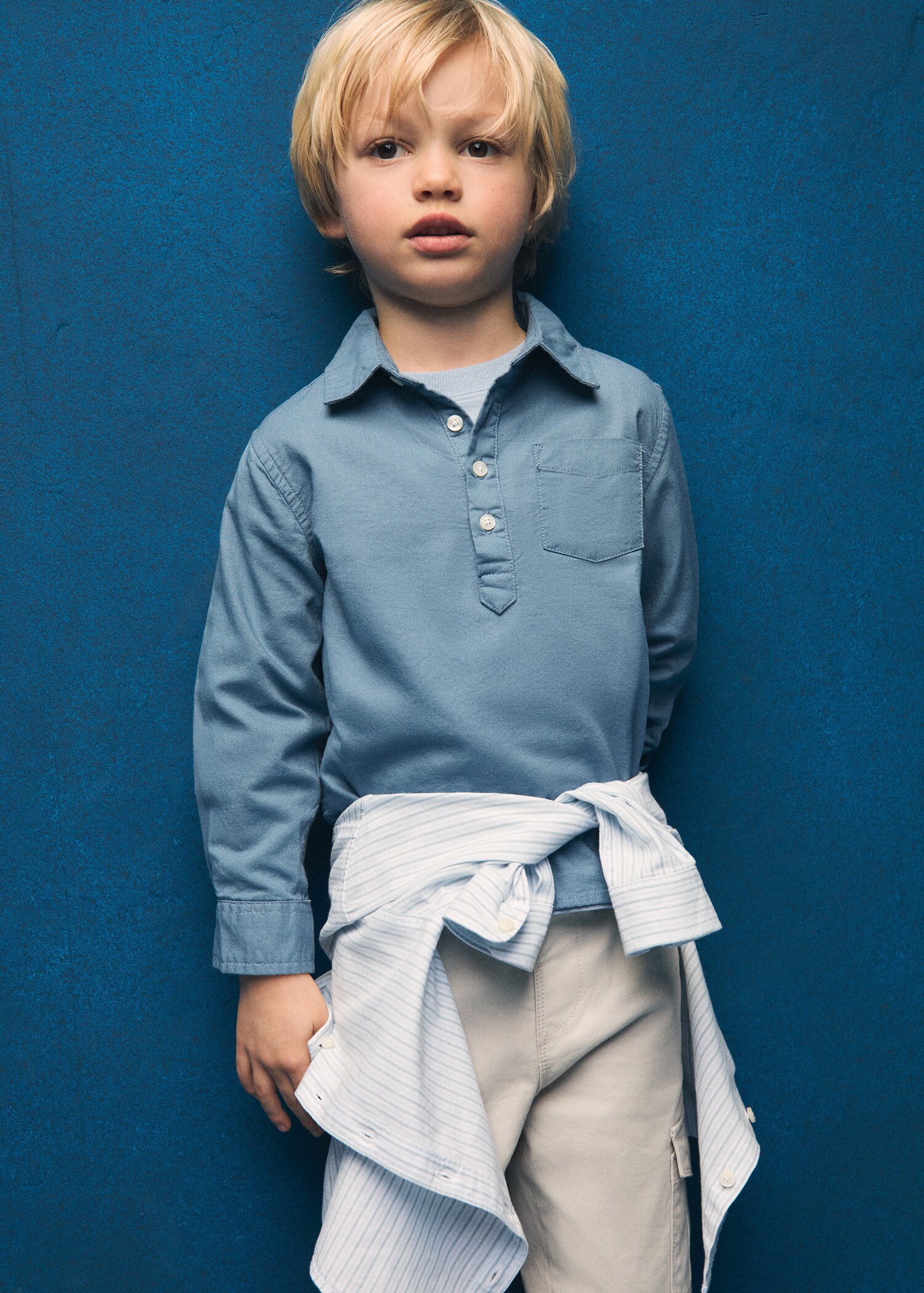 Polo style cotton shirt - Details of the article 5