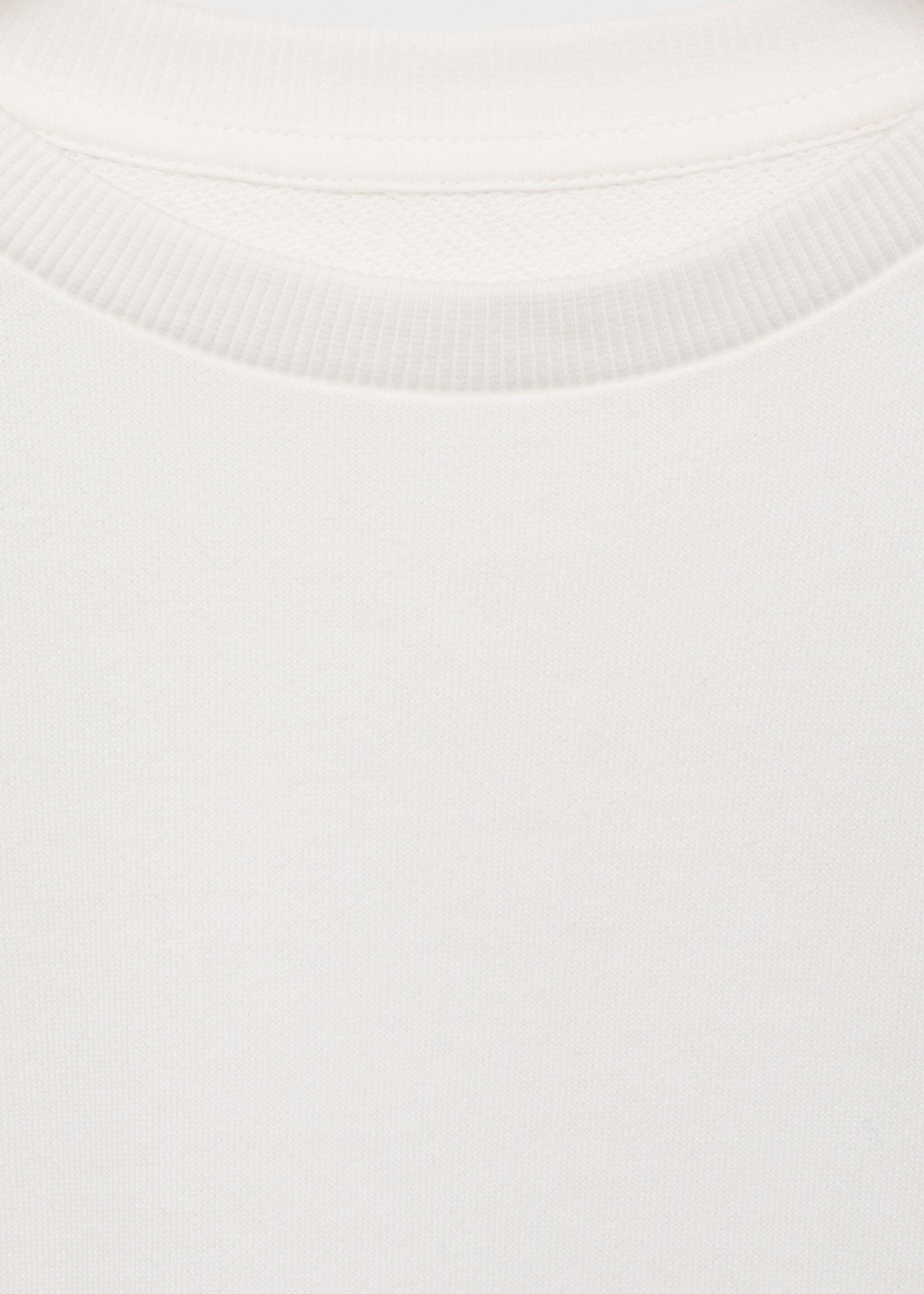 Floral embroidered sweatshirt - Details of the article 0, Off White. Ref: 87063643-00.