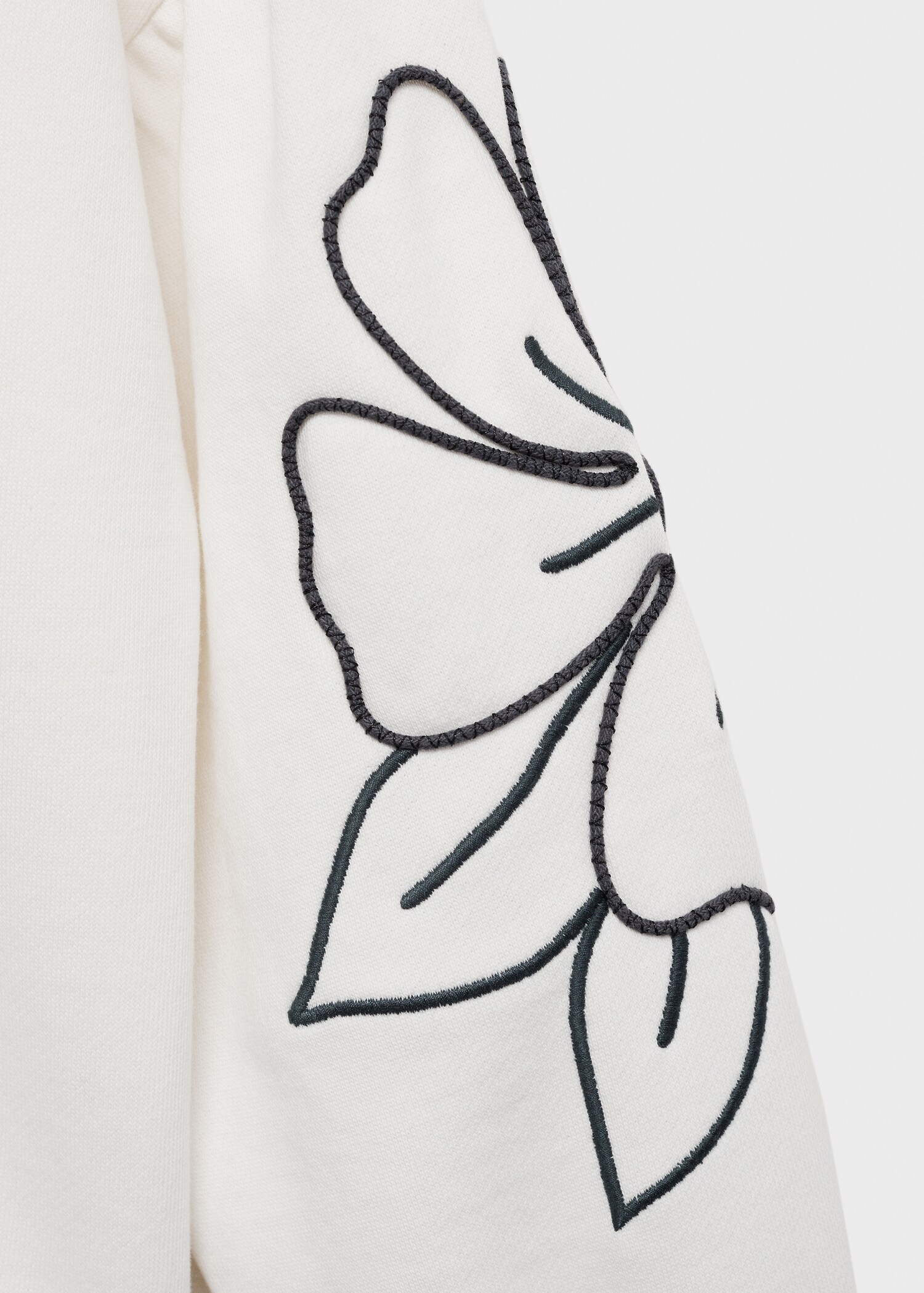 Floral embroidered sweatshirt - Details of the article 8