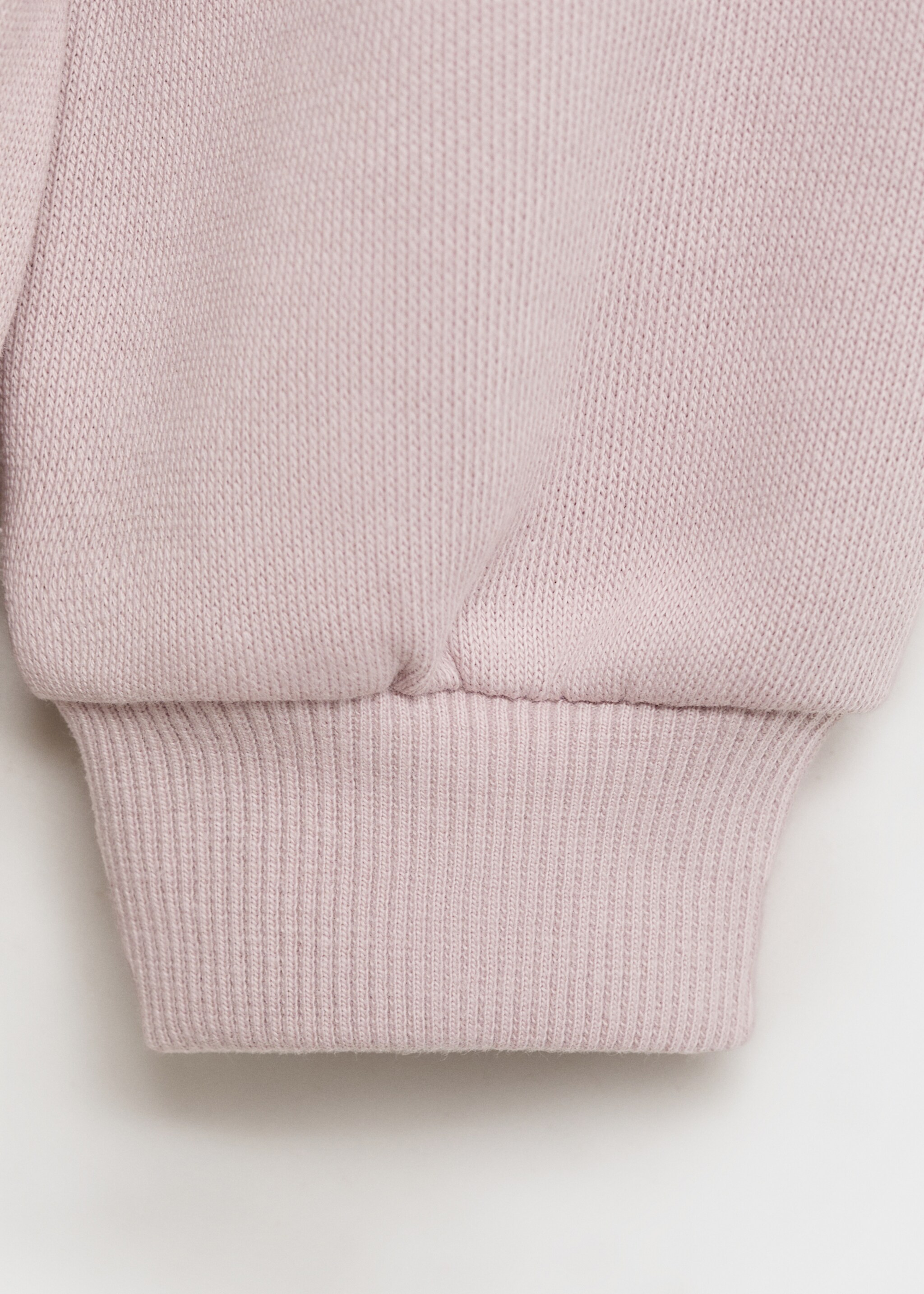 Baumwoll-Sweatshirt mit Relief-Schriftzug - Detail des Artikels 0, Rosa. Ref: 87063646-00.