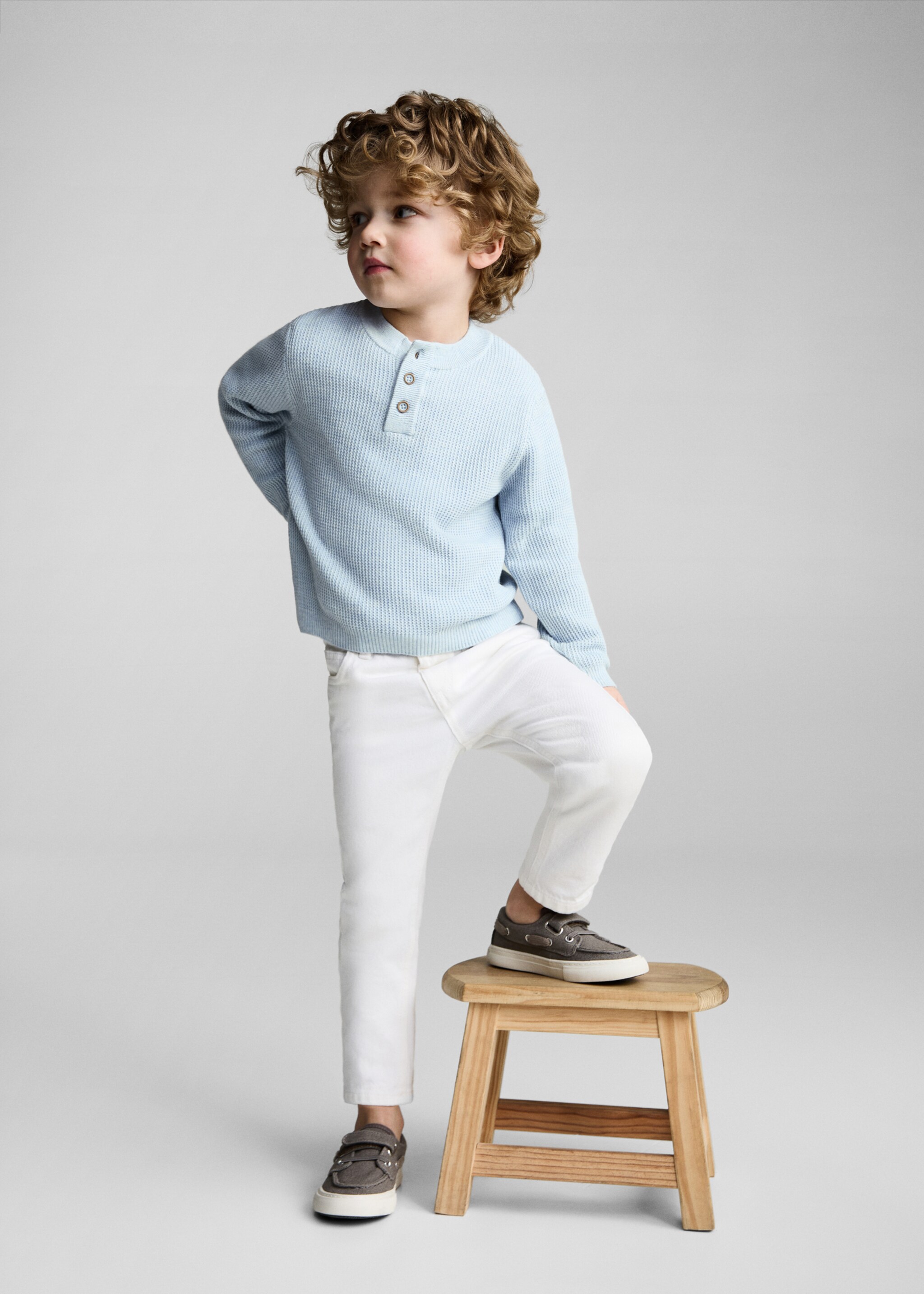 Jersei punt cotó - Detall de l'article 2, Blau cel. Ref: 87063647-00.