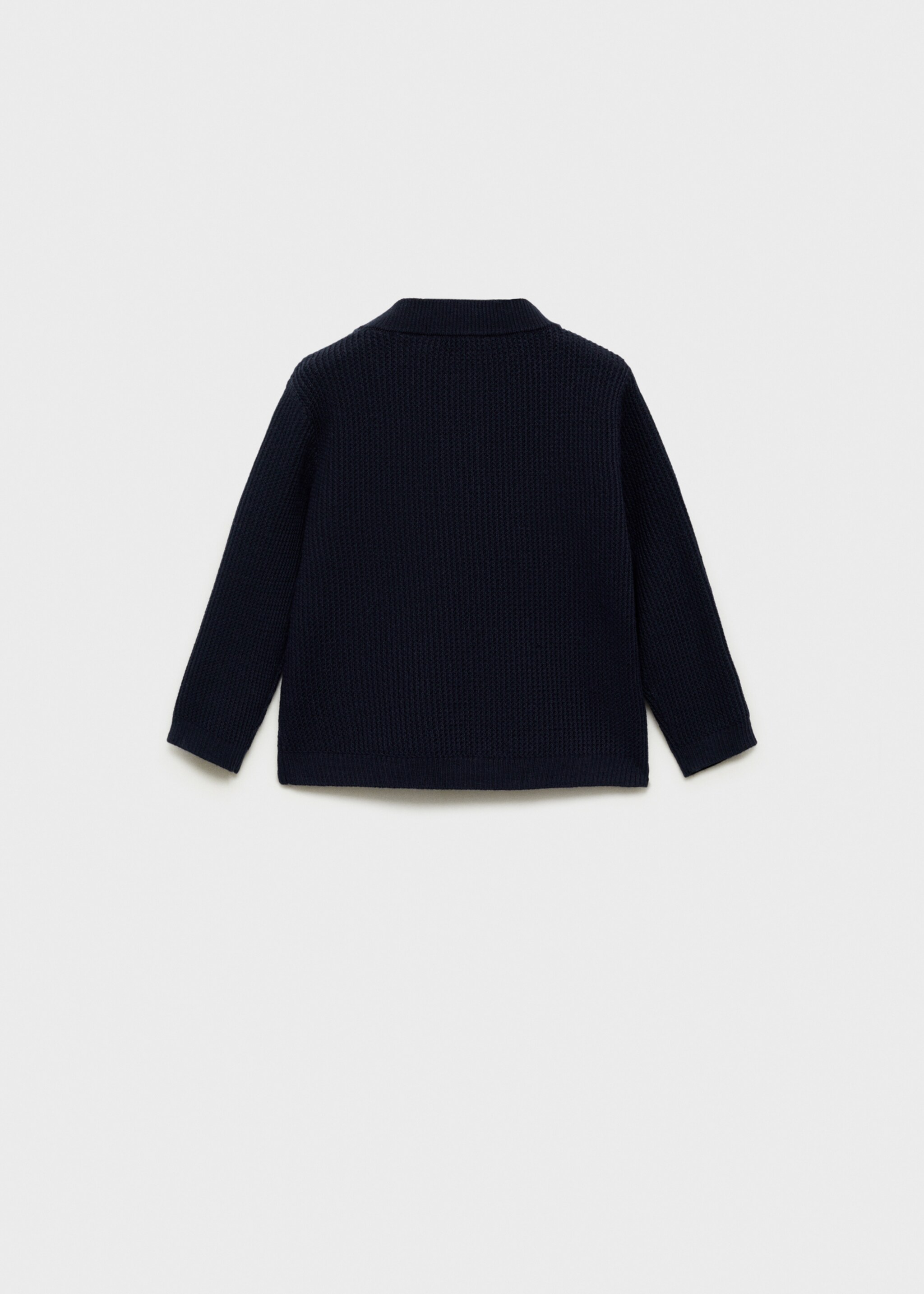 Jersei punt cotó - Revers de l'article, Blau marí fosc. Ref: 87063647-00.