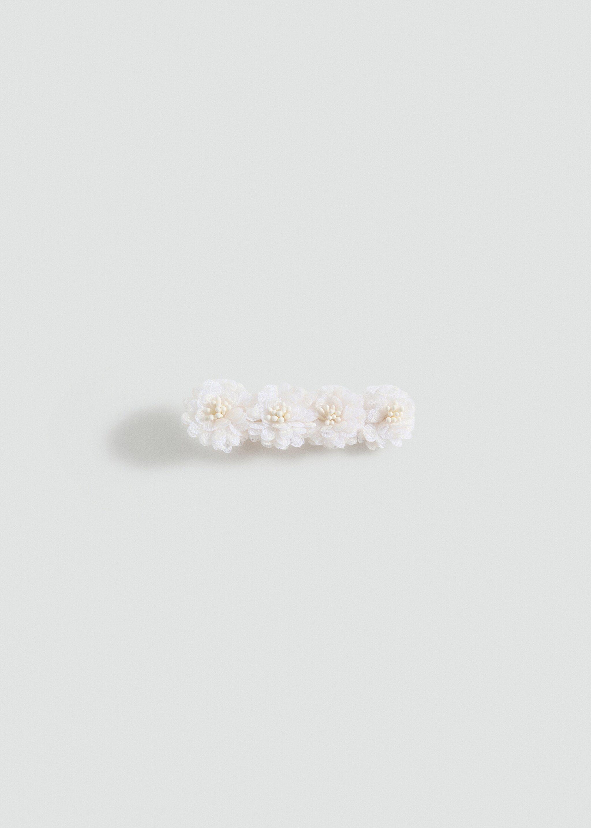 Floral clip - Article without model, Ecru. Ref: 87063648-00.