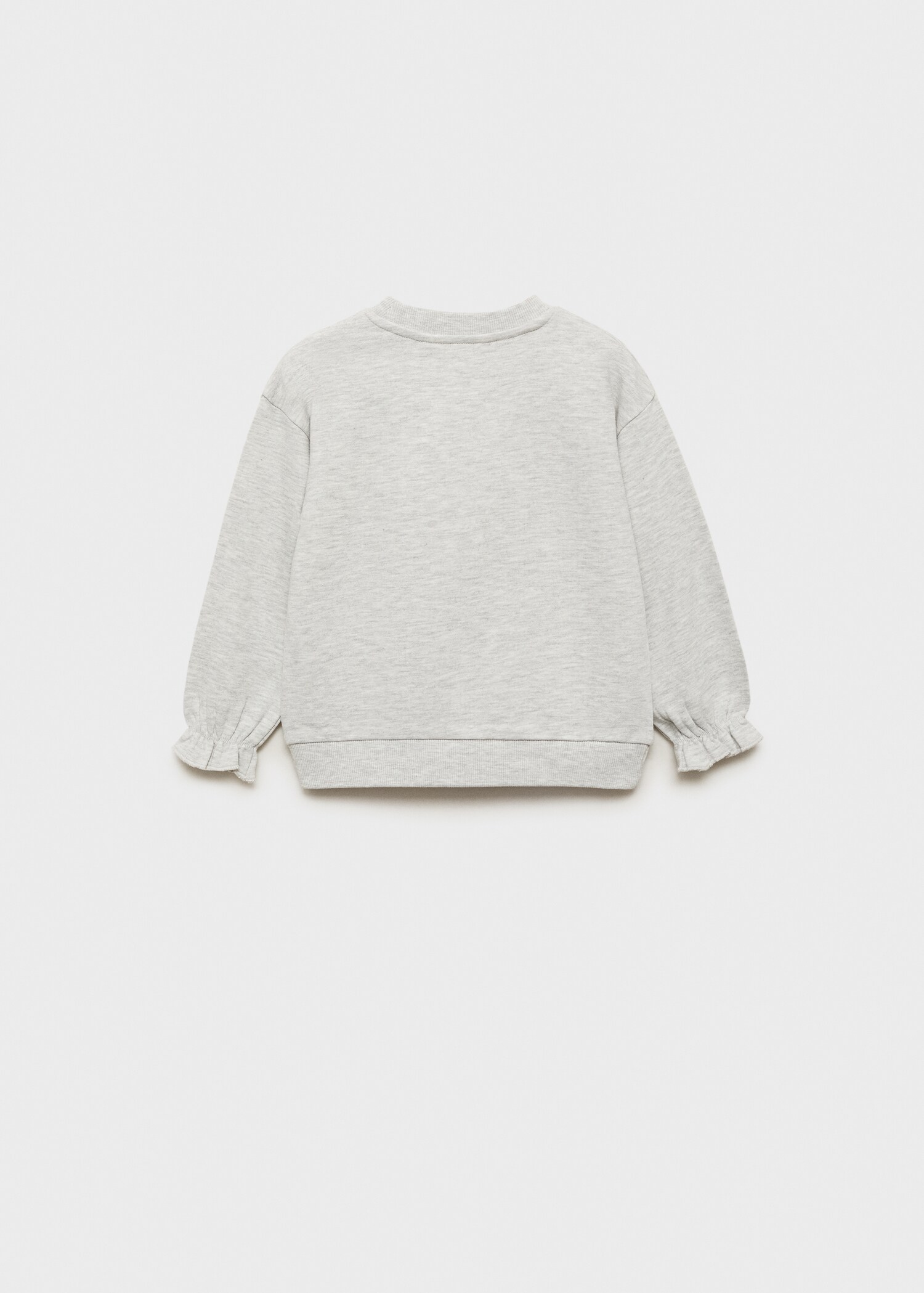 Printed embossed sweatshirt - Reverse of the article
