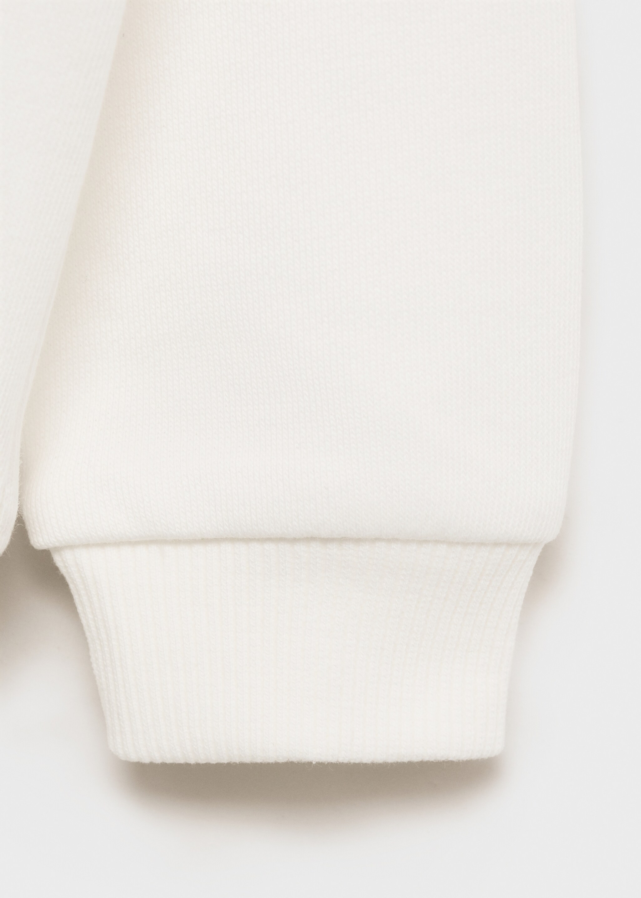 Ruffle detail sweatshirt - Details of the article 0, Off White. Ref: 87063650-00.
