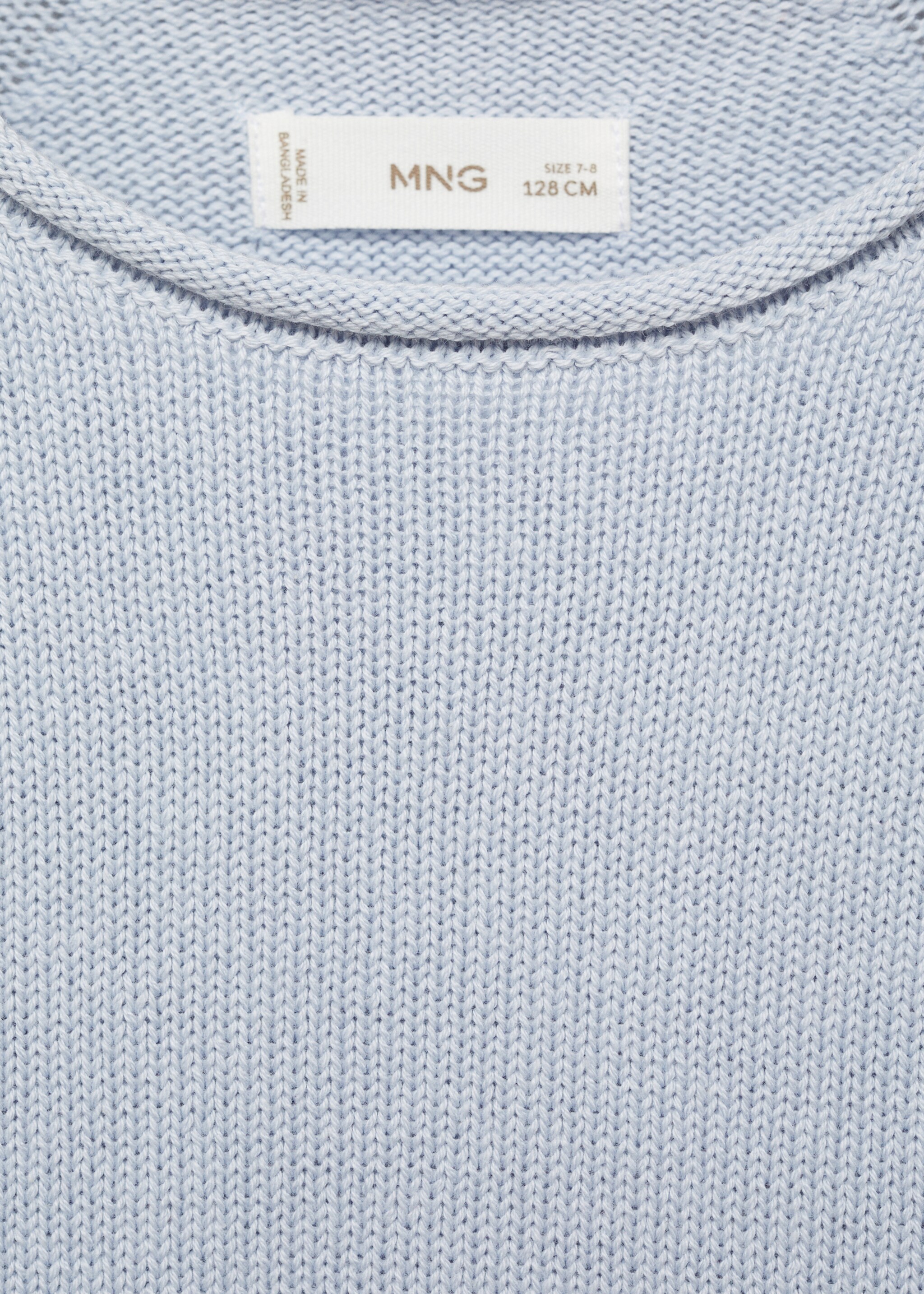 Pull-over maille coton - Détail de l'article 0, Bleu ciel. Ref: 87063652-00.