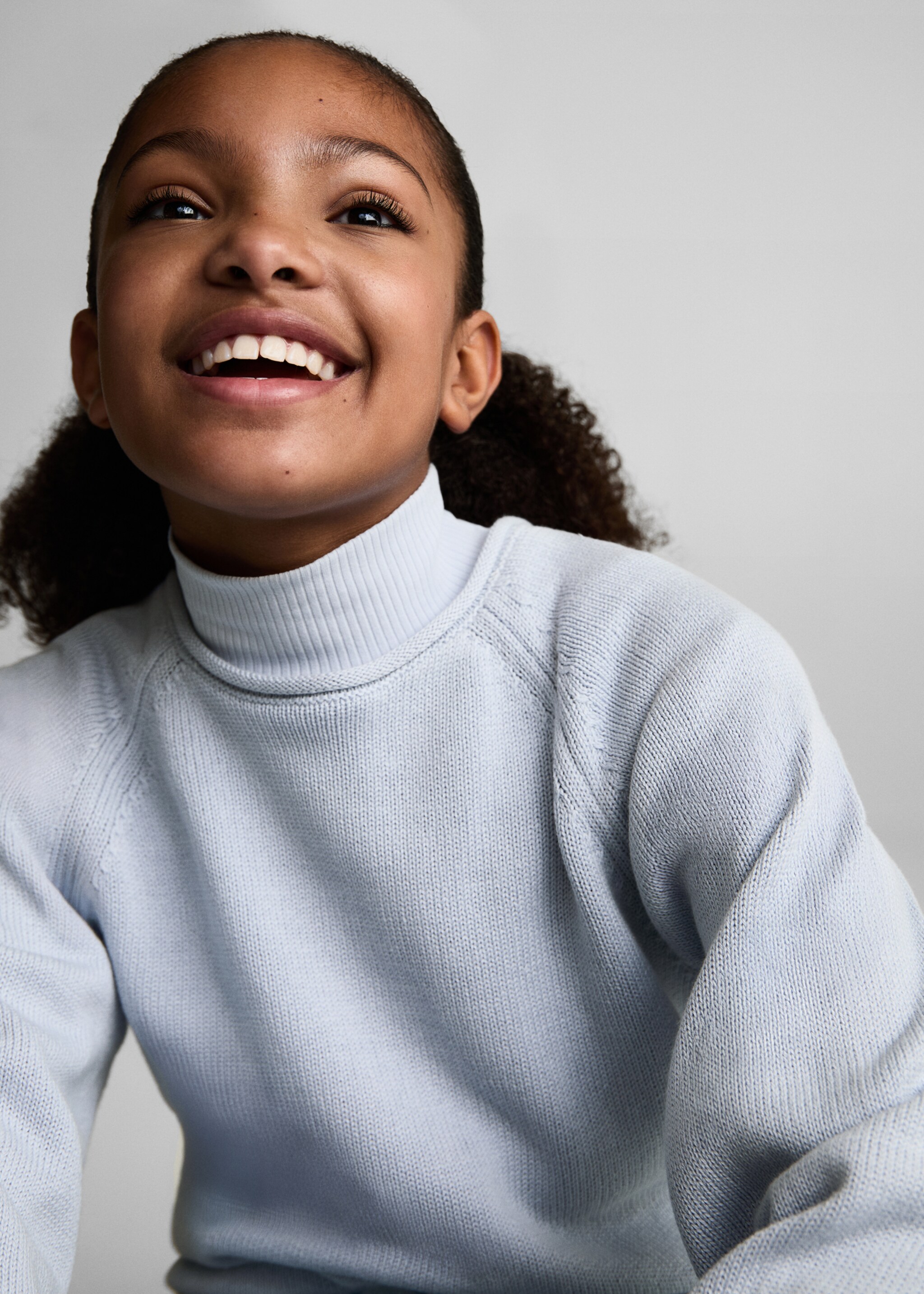 Pull-over maille coton - Détail de l'article 1, Bleu ciel. Ref: 87063652-00.