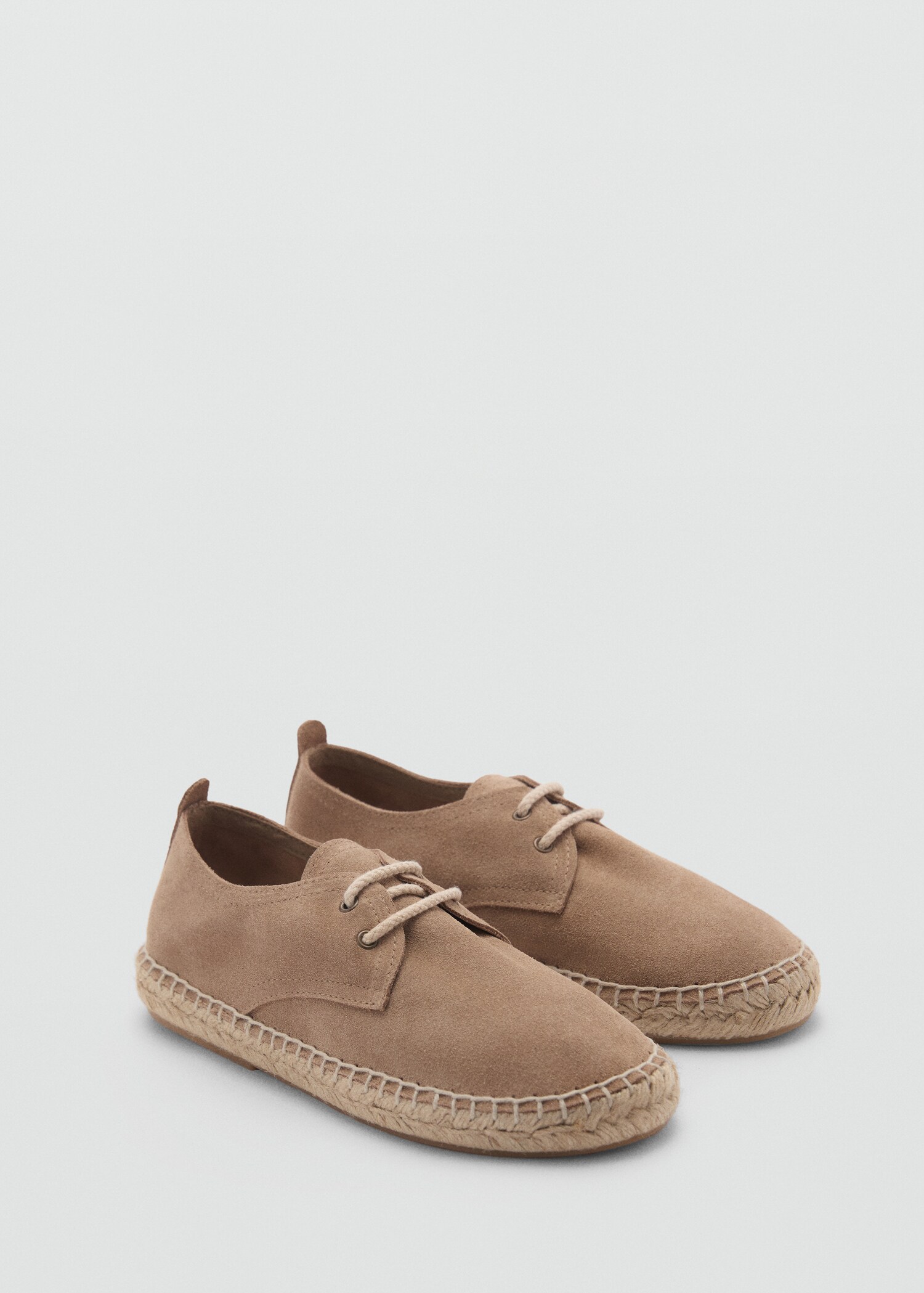 Laces suede espadrilles - Medium plane