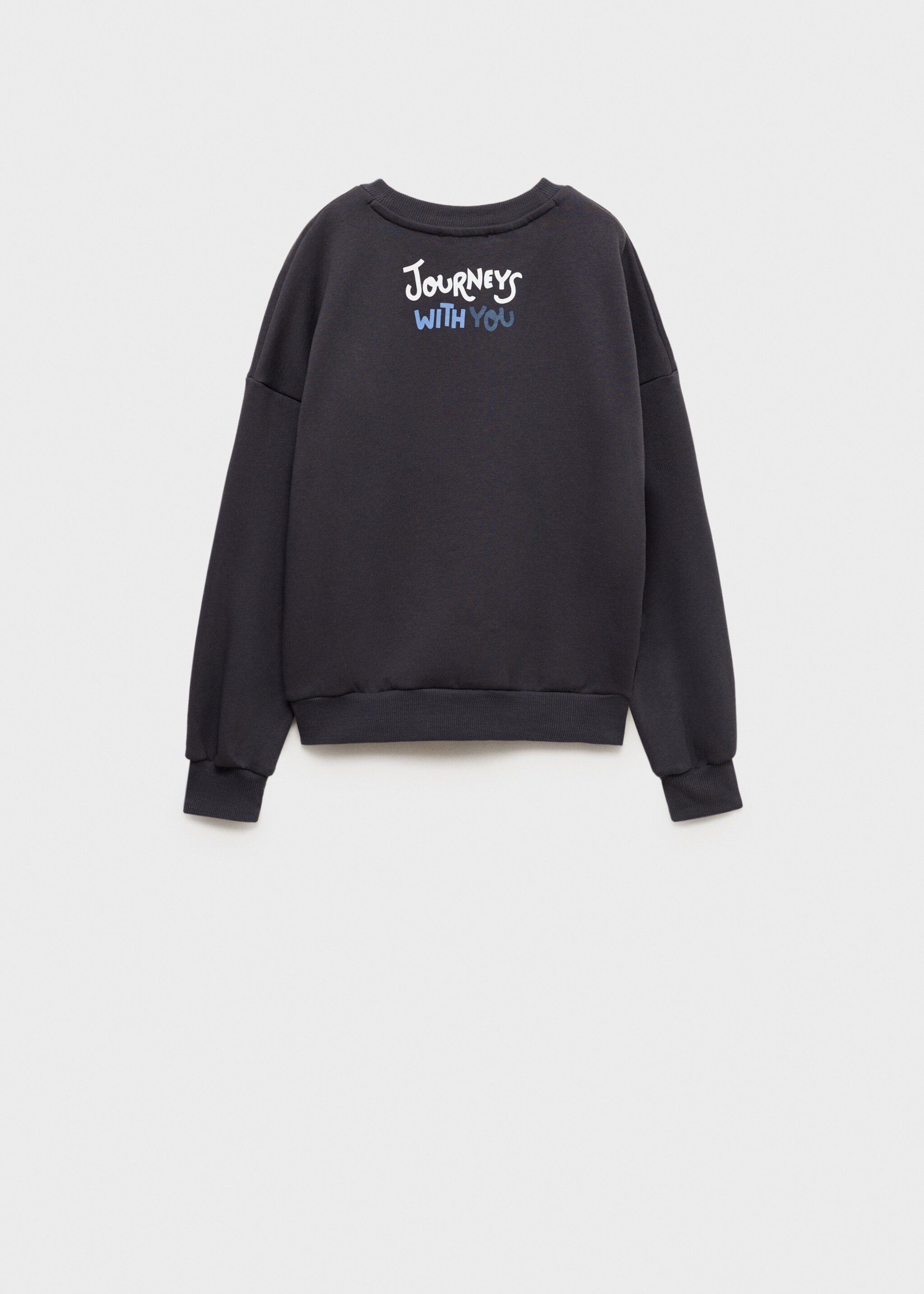 Minnie Mouse sweatshirt - Reverse of the article, Charcoal. Ref: 87063654-00.