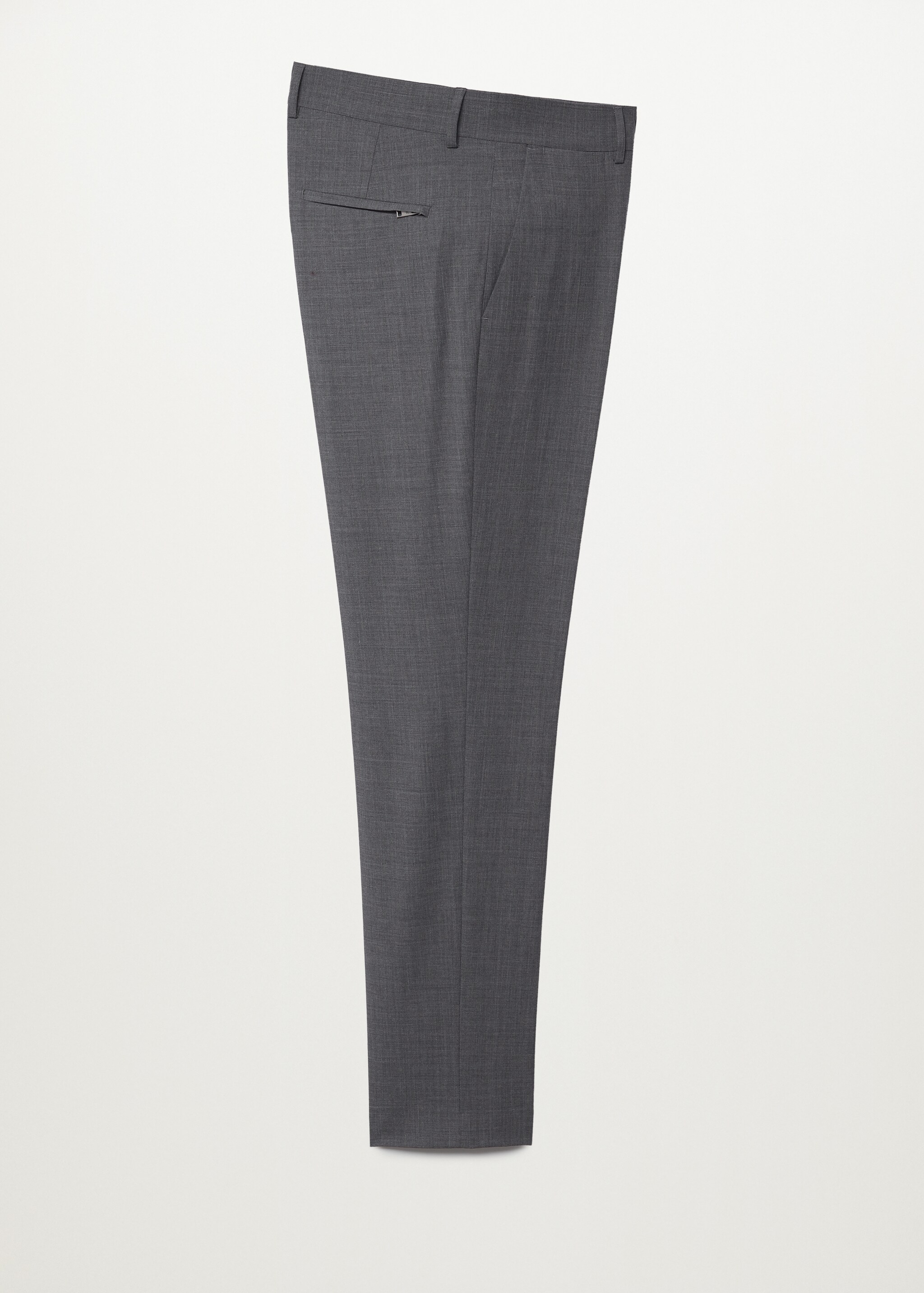 Lněné oblekové kalhoty slim fit - Zboží bez modelu