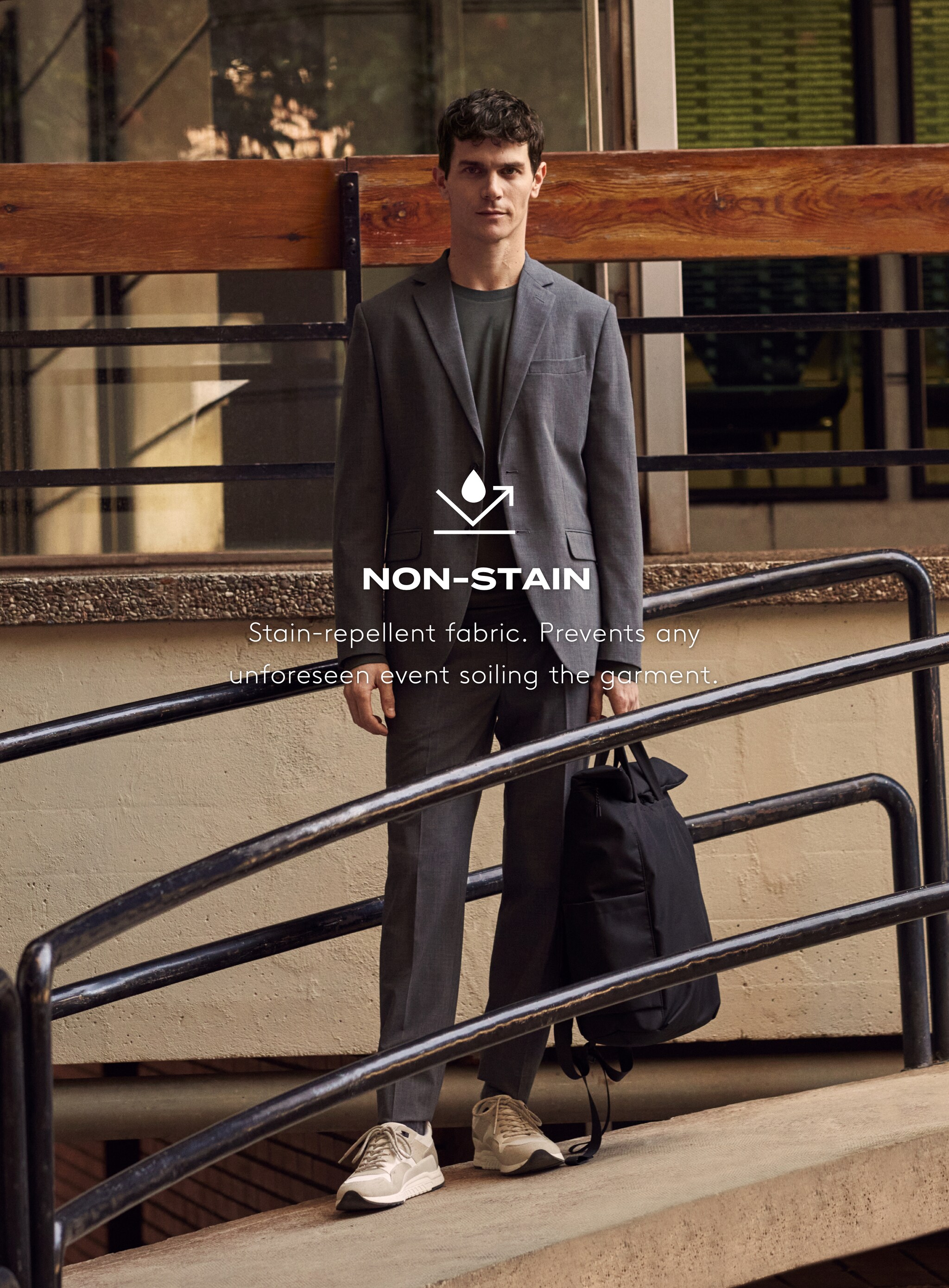 Lněné oblekové kalhoty slim fit - Detail zboží 5
