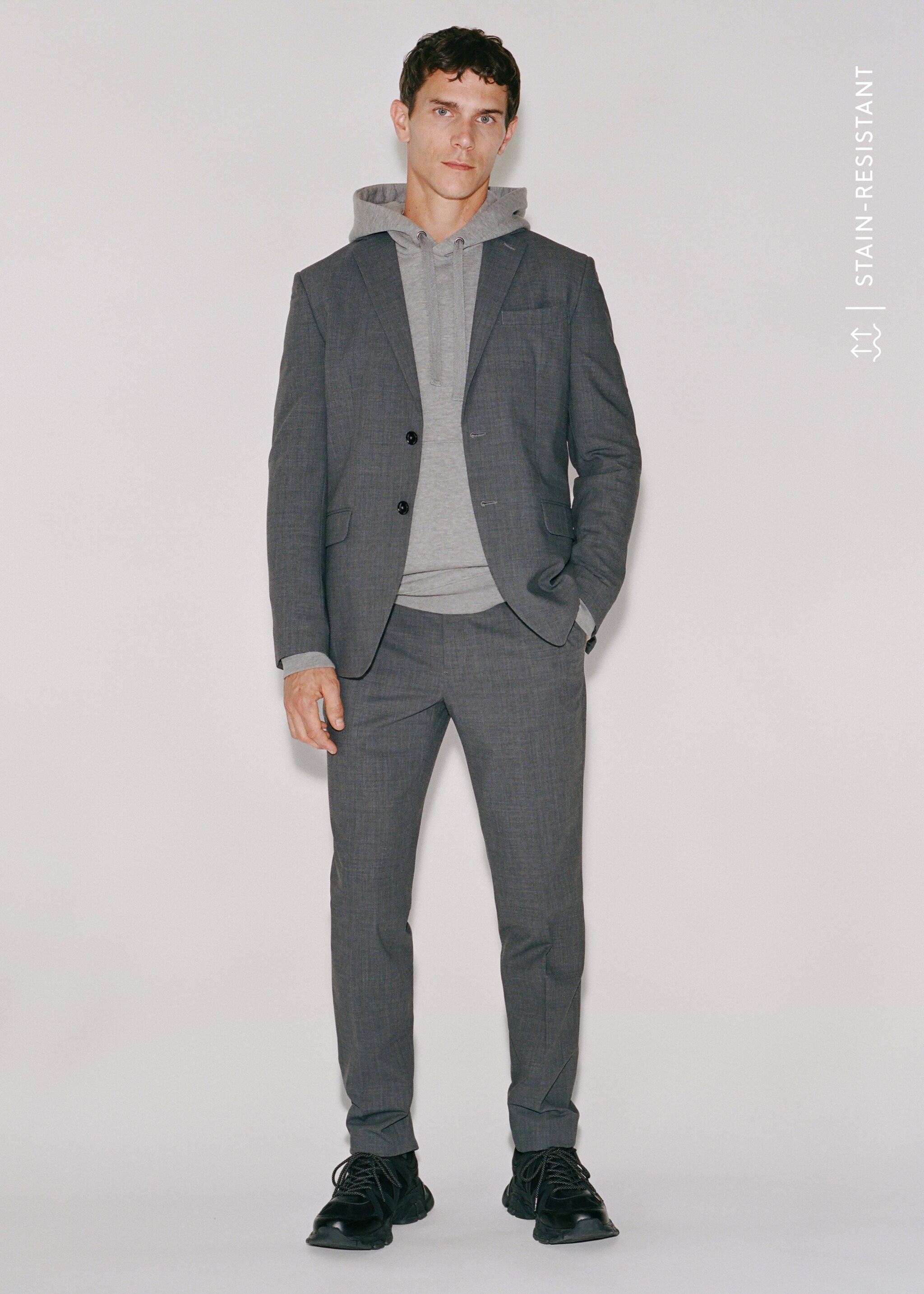 Lněné oblekové kalhoty slim fit - Detail zboží 6