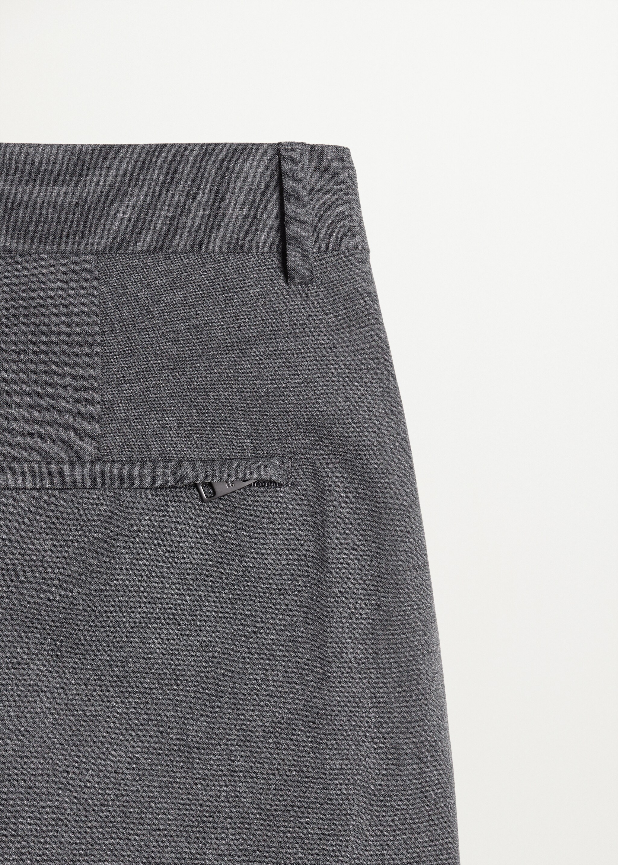 Lněné oblekové kalhoty slim fit - Detail zboží 7
