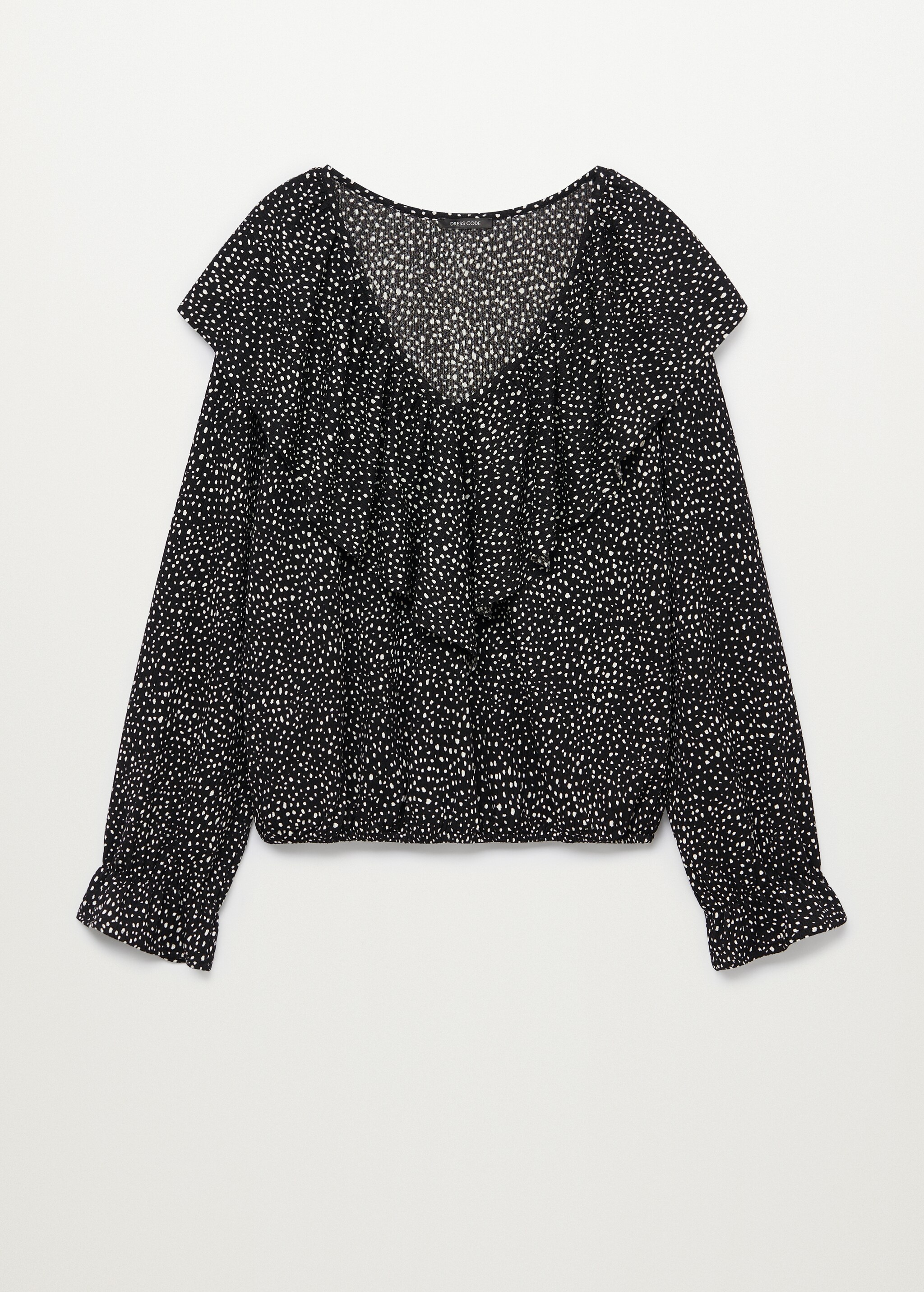 Ruffled printed T-shirt - Article without model