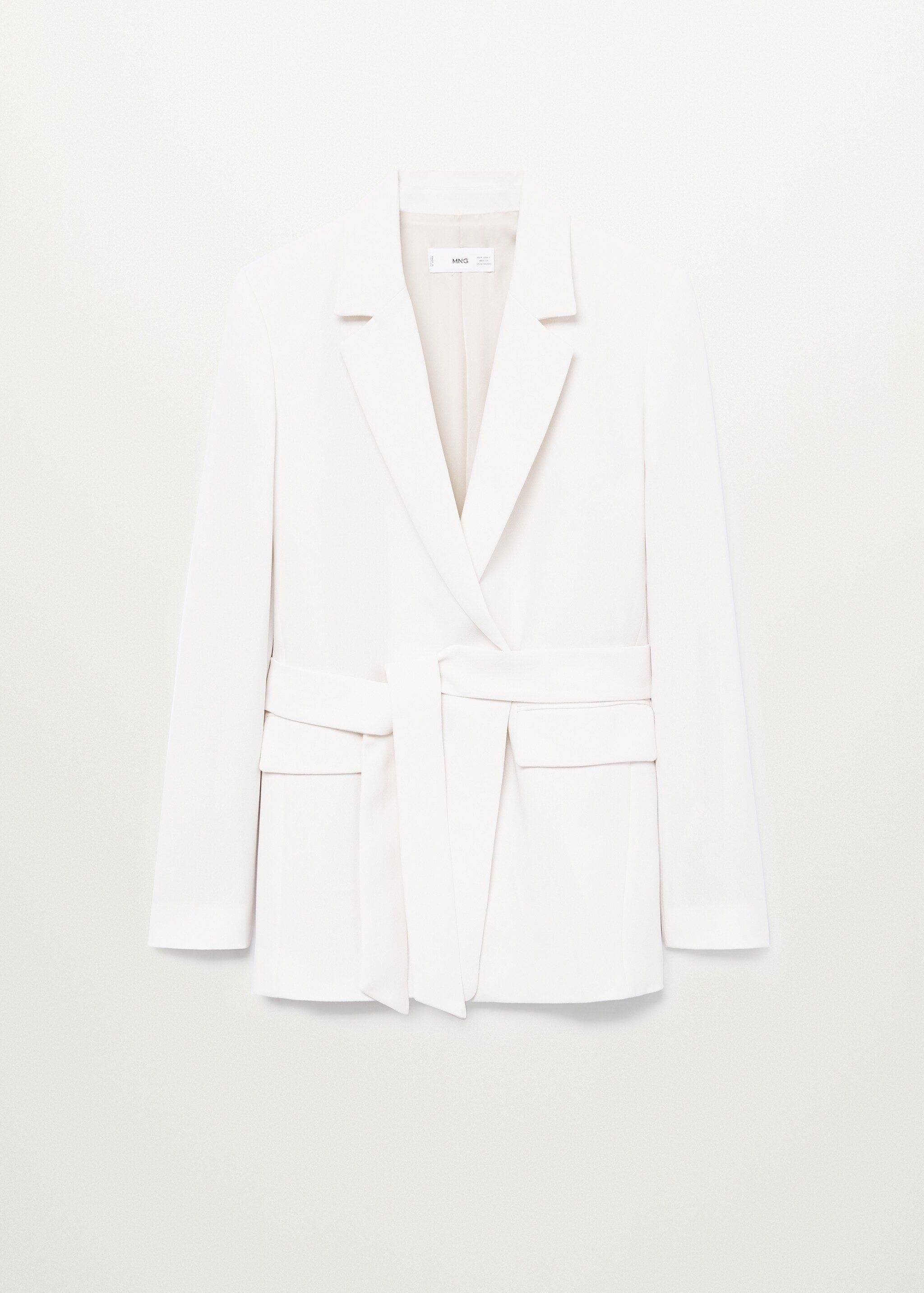 Crepe suit jacket with belt - Article without model