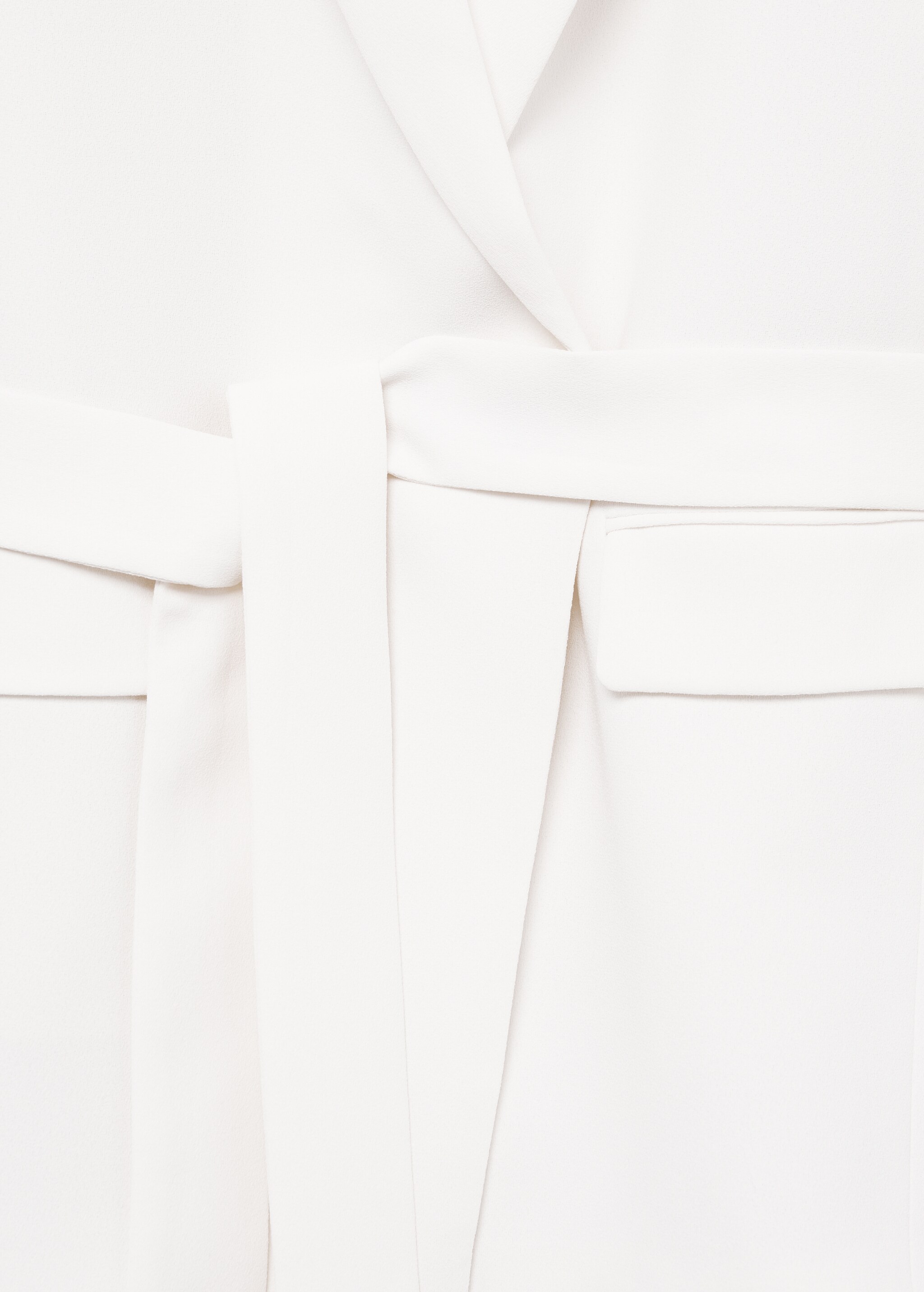 Crepe suit jacket with belt - Details of the article 8