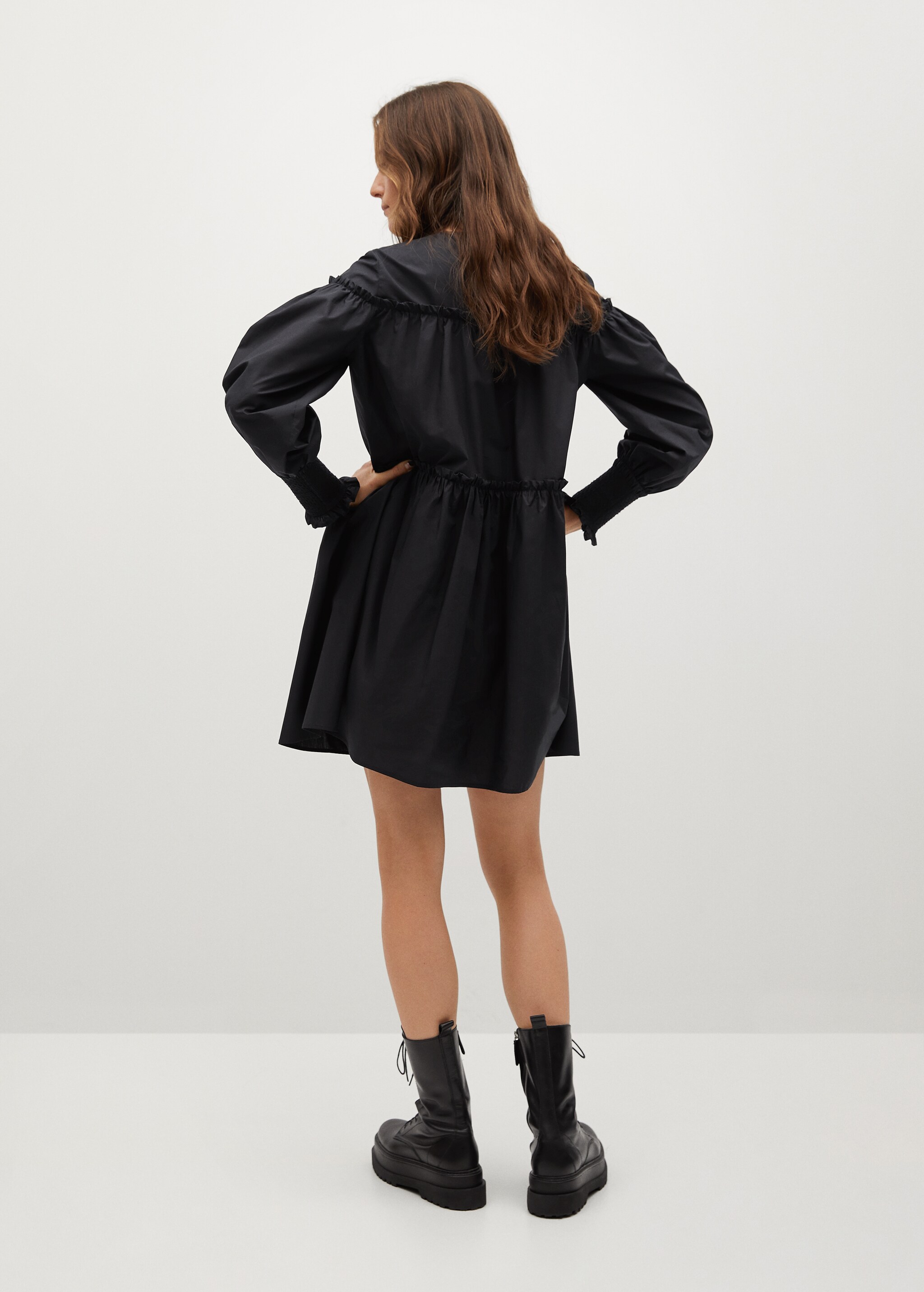 Vestido abullonado algodón orgánico - Reverso del artículo
