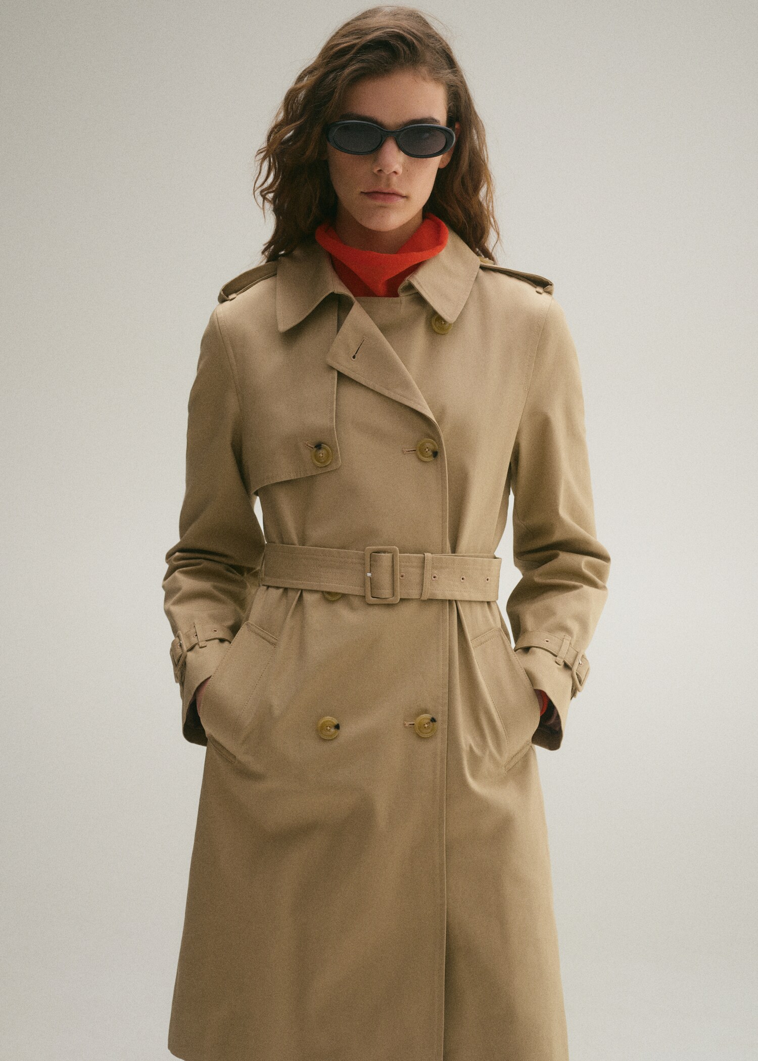 Classic trench coat with belt - Medium plane